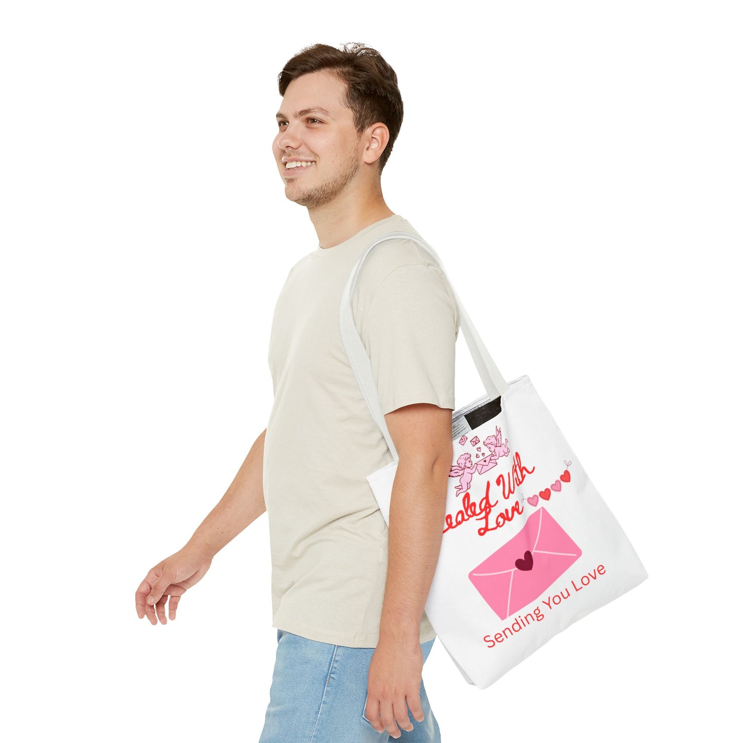Sealed With Love Tote Bag — 'Sending You Love' Valentine Gift Tote