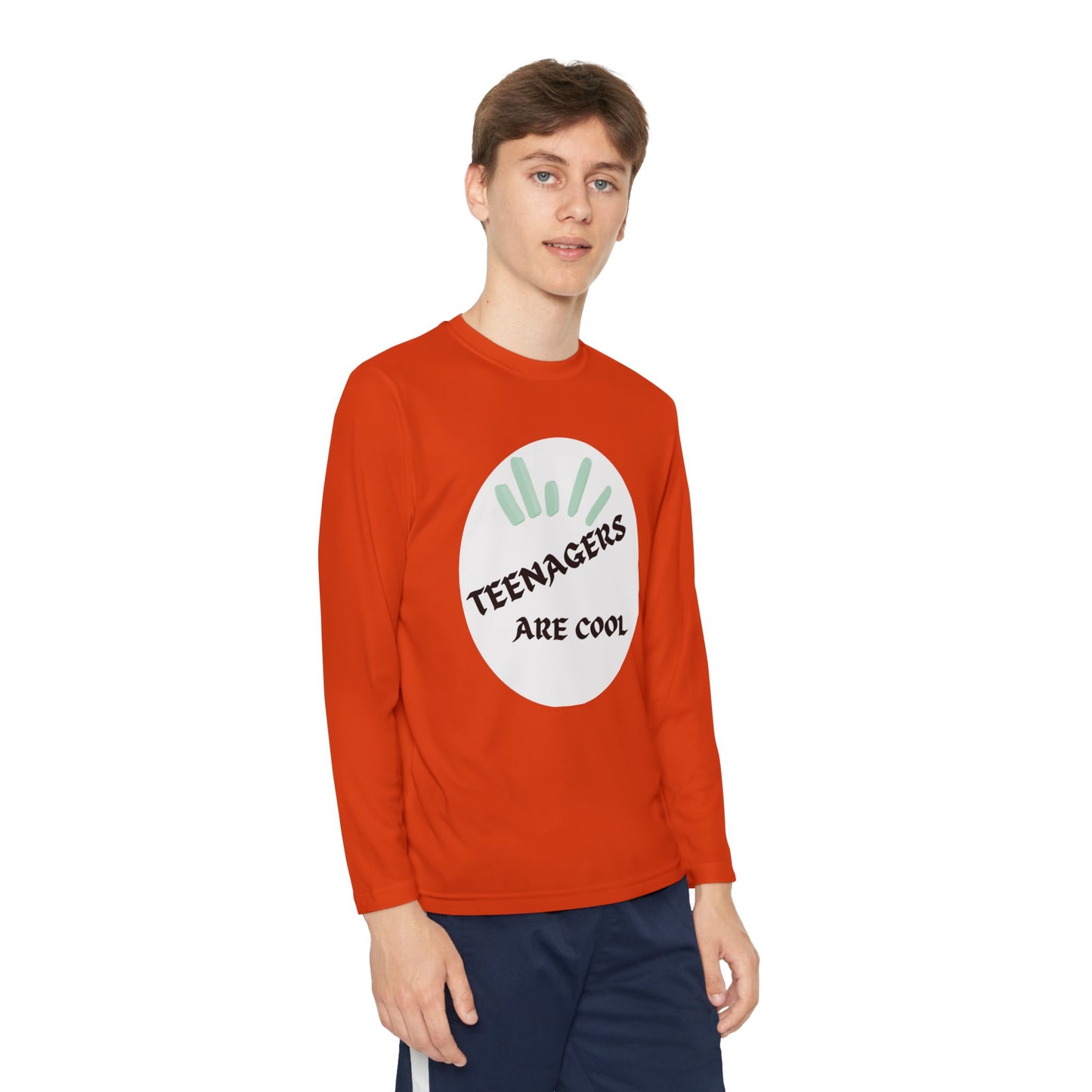 Youth Long Sleeve Tee - "Teenagers Are Cool" Graphic