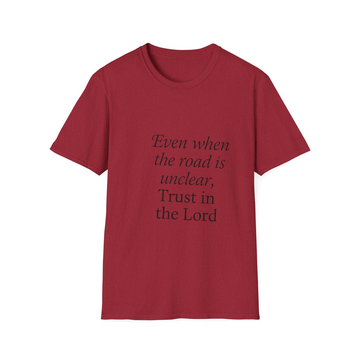 + 1 Uplifting Inspirational Trust in the Lord Unisex T-Shirt, Faith Tee for Daily Wear, Gift for Religious Occasions, Uplifting Christian Shirt, Perfect