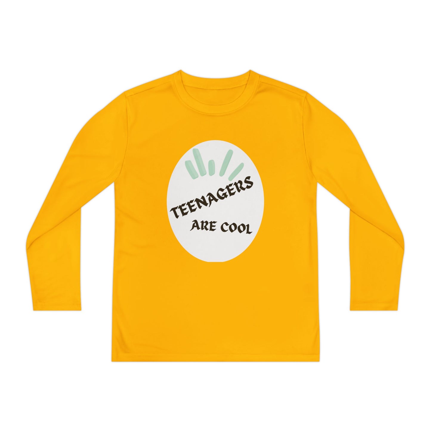 Youth Long Sleeve Tee - "Teenagers Are Cool" Graphic