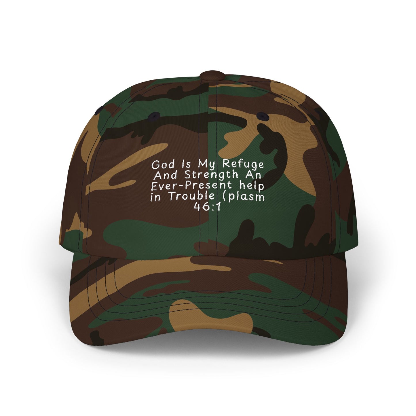 Classic Dad Cap — Minimal White Embroidered Baseball Hat