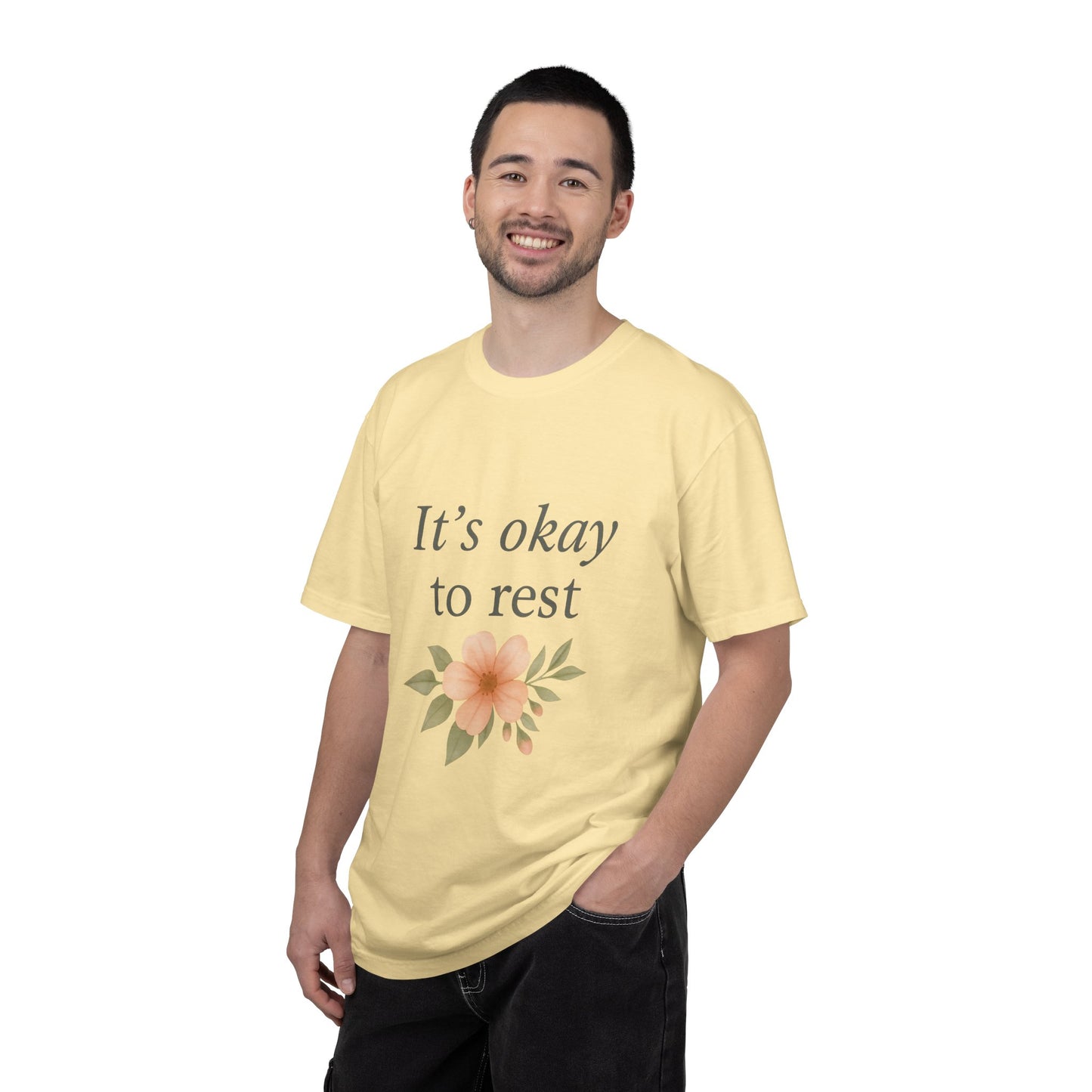 + 1- Its OK To Rest In The Lord- Unisex Garment-Dyed T-shirt