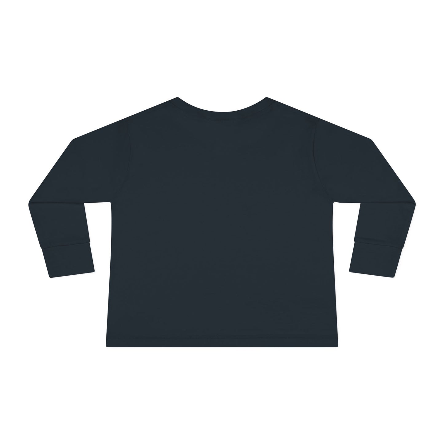 Toddler Long Sleeve Tee — Cute Toy Bear & Blocks Print