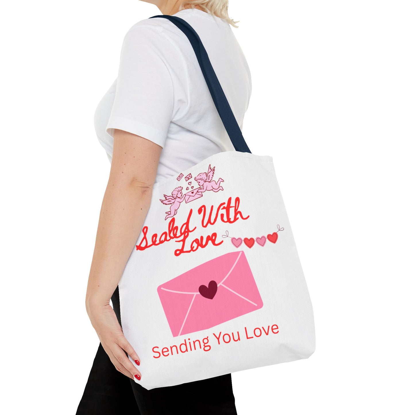 Sealed With Love Tote Bag — 'Sending You Love' Valentine Gift Tote