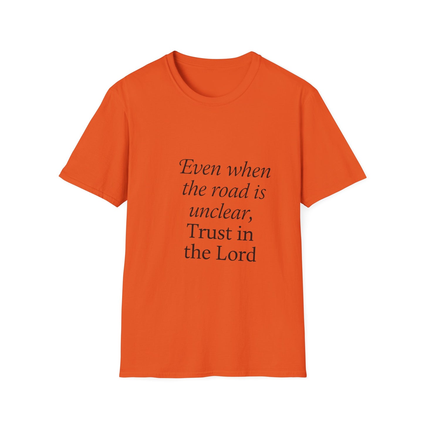 + 1 Uplifting Inspirational Trust in the Lord Unisex T-Shirt, Faith Tee for Daily Wear, Gift for Religious Occasions, Uplifting Christian Shirt, Perfect