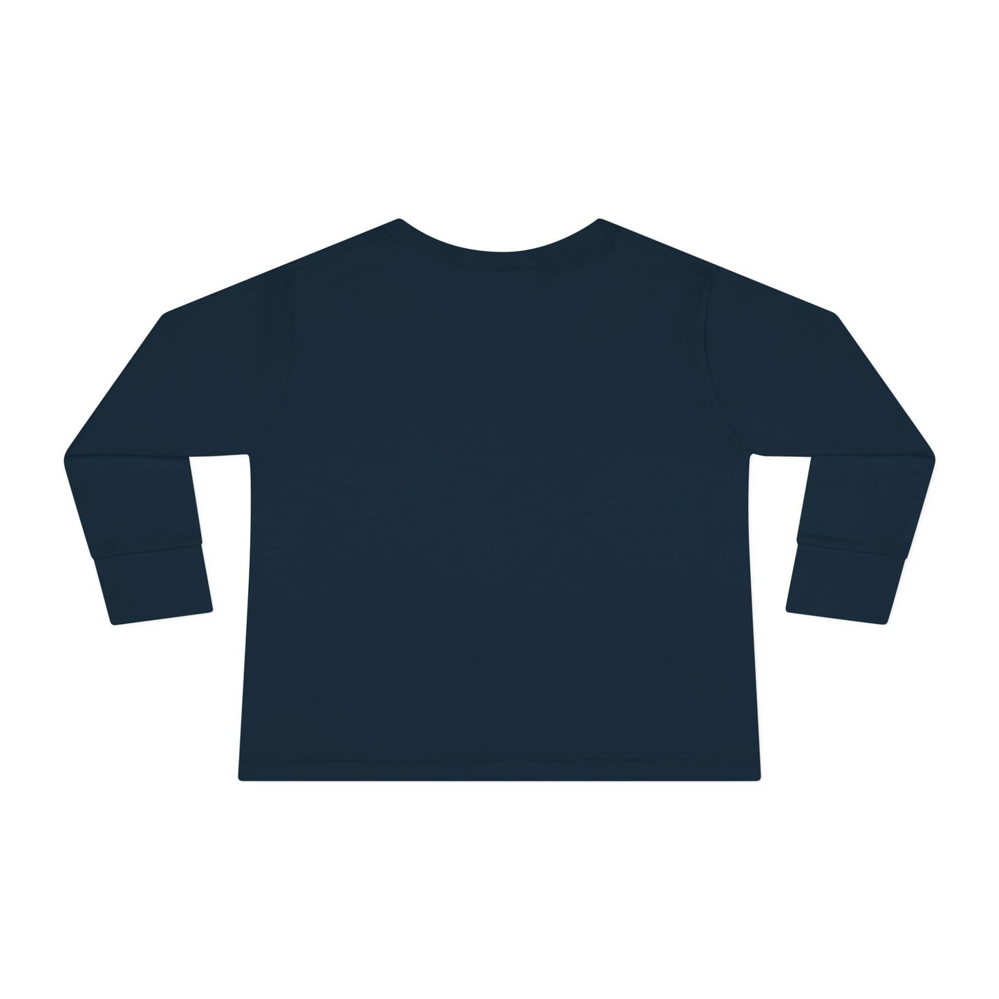 Toddler Long Sleeve Tee — Cute Toy Bear & Blocks Print