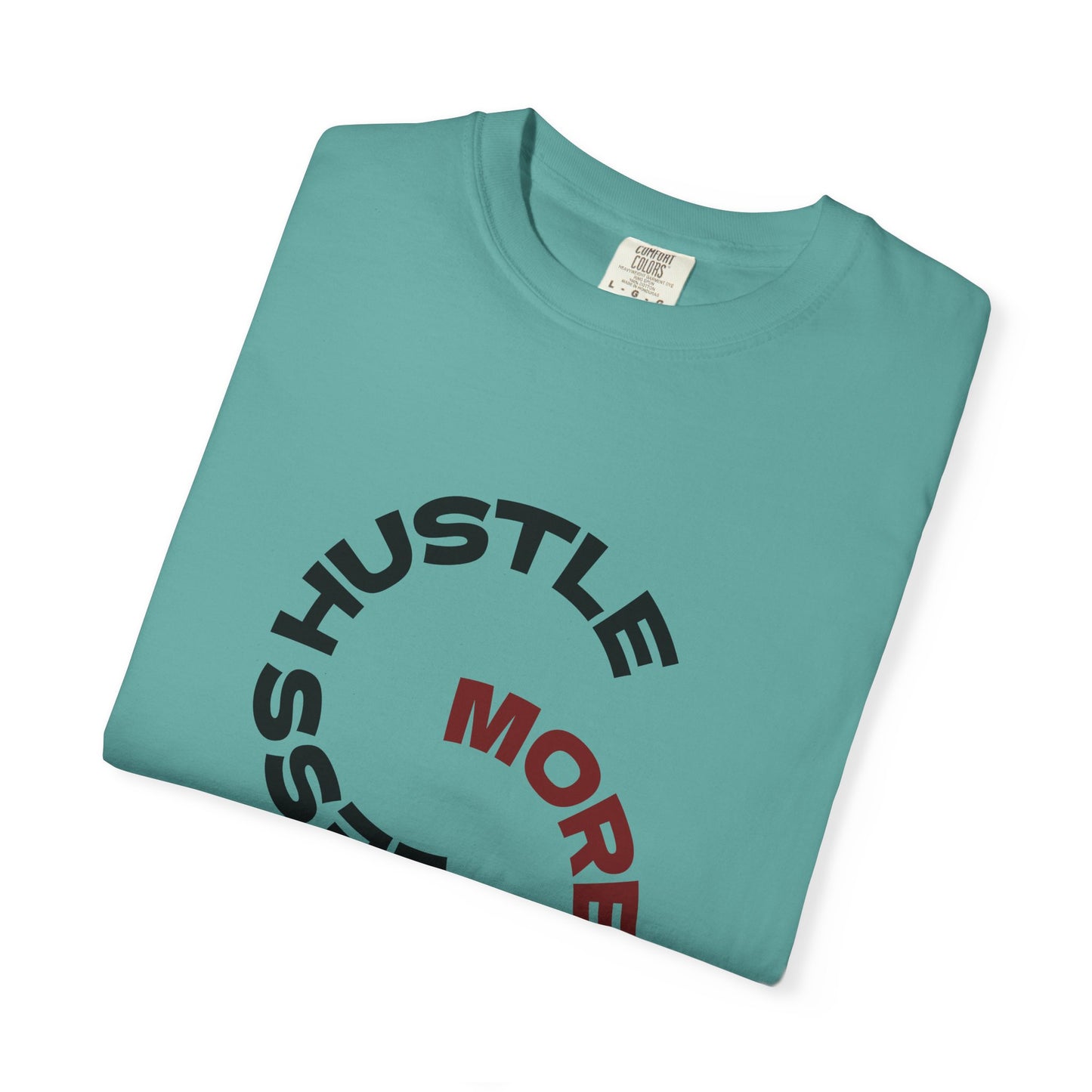 Coffee Hustle T-Shirt — “More Coffee, Less Hustle” Graphic Tee (Take a Sip)