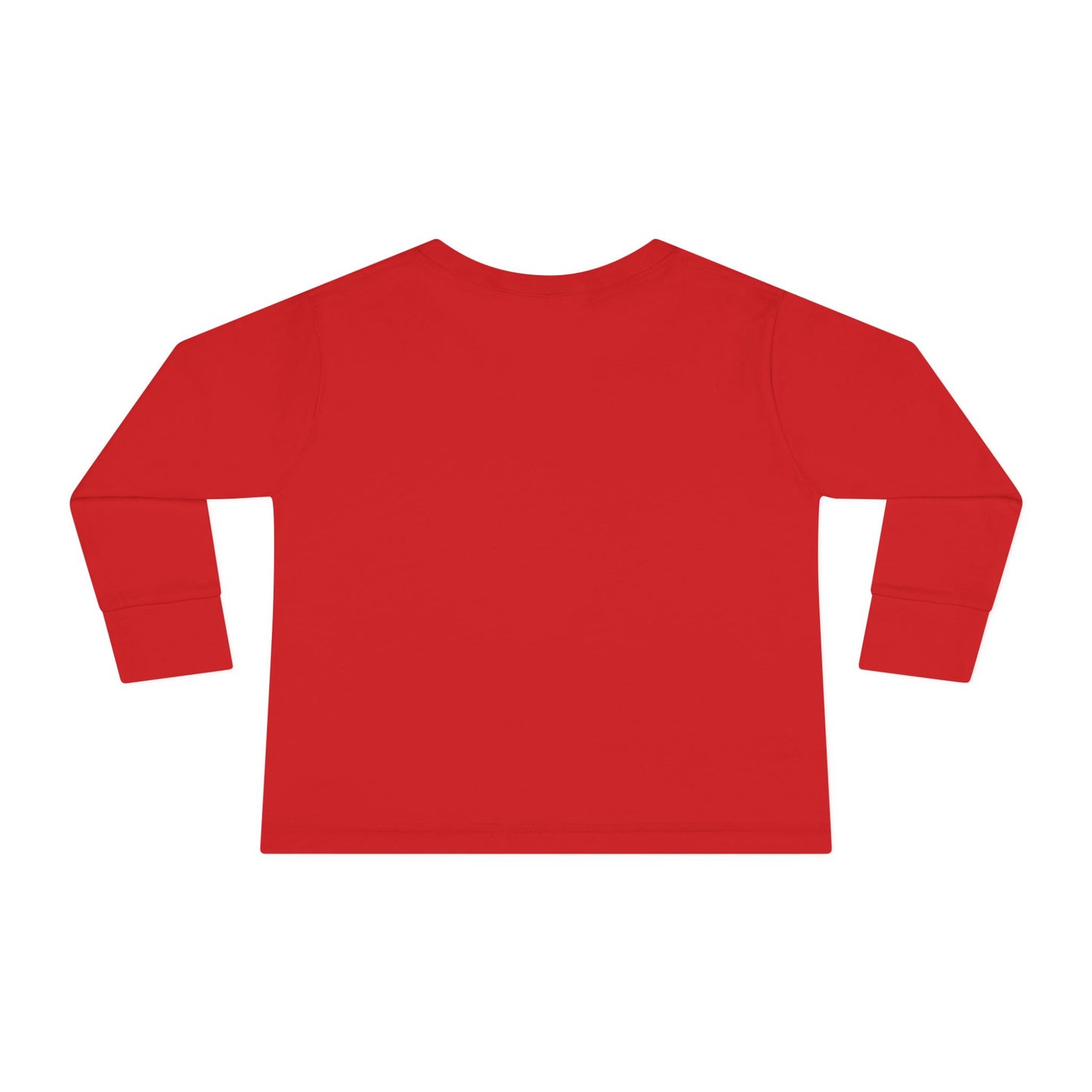 Toddler Long Sleeve Tee — Cute Toy Bear & Blocks Print