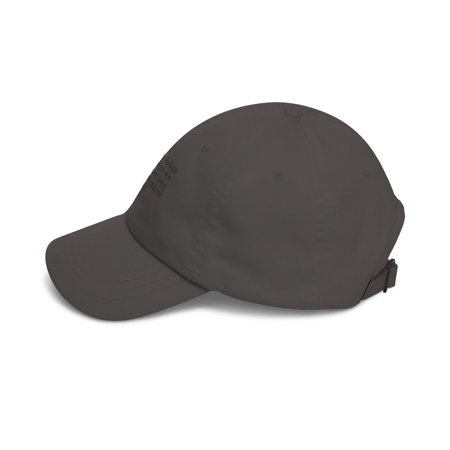 Embroidered Scripture Dad Cap — "God Is My Refuge" (Psalm 46:1)