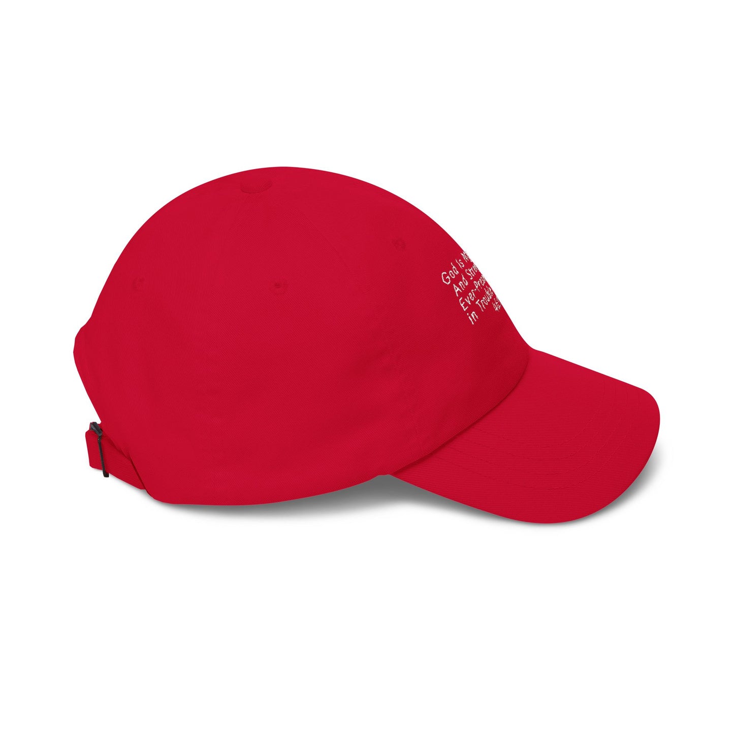 Classic Dad Cap — Minimal White Embroidered Baseball Hat