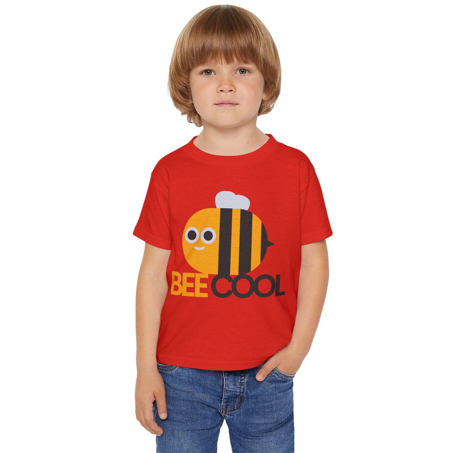 Bee Cool Toddler T-Shirt — Cute Bumblebee Graphic Kids Tee