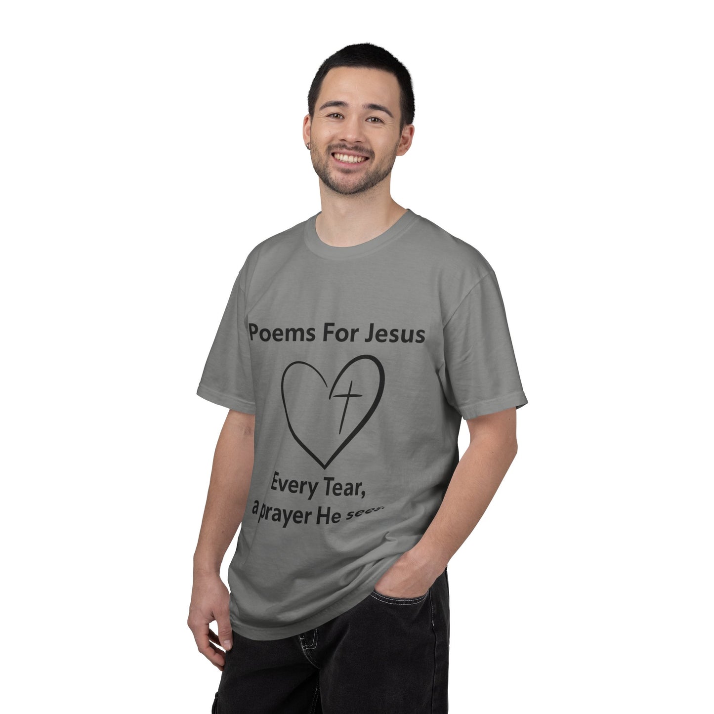 + 1 Poem For Jesus- Unisex Garment-Dyed T-shirt