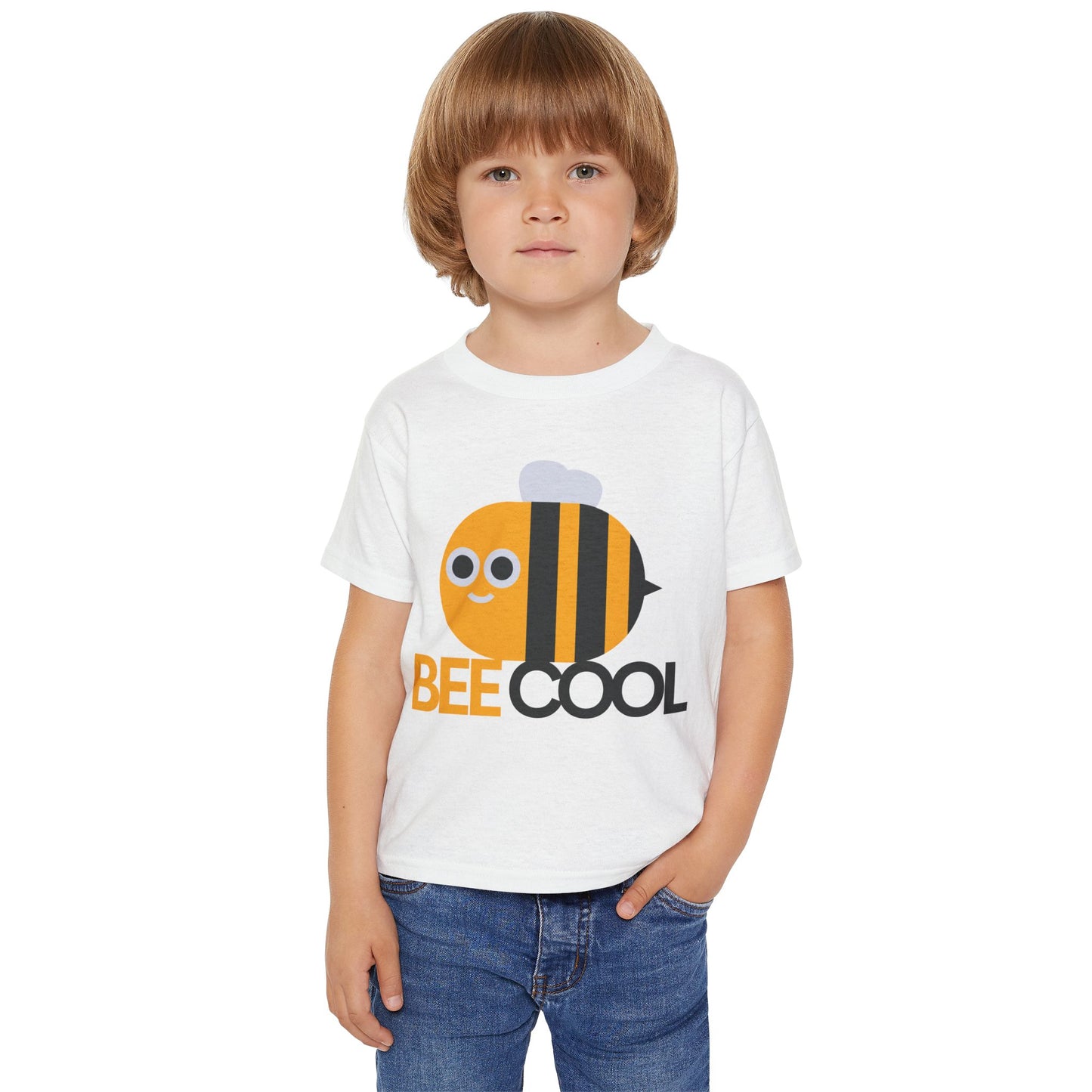 Bee Cool Toddler T-Shirt — Cute Bumblebee Graphic Kids Tee