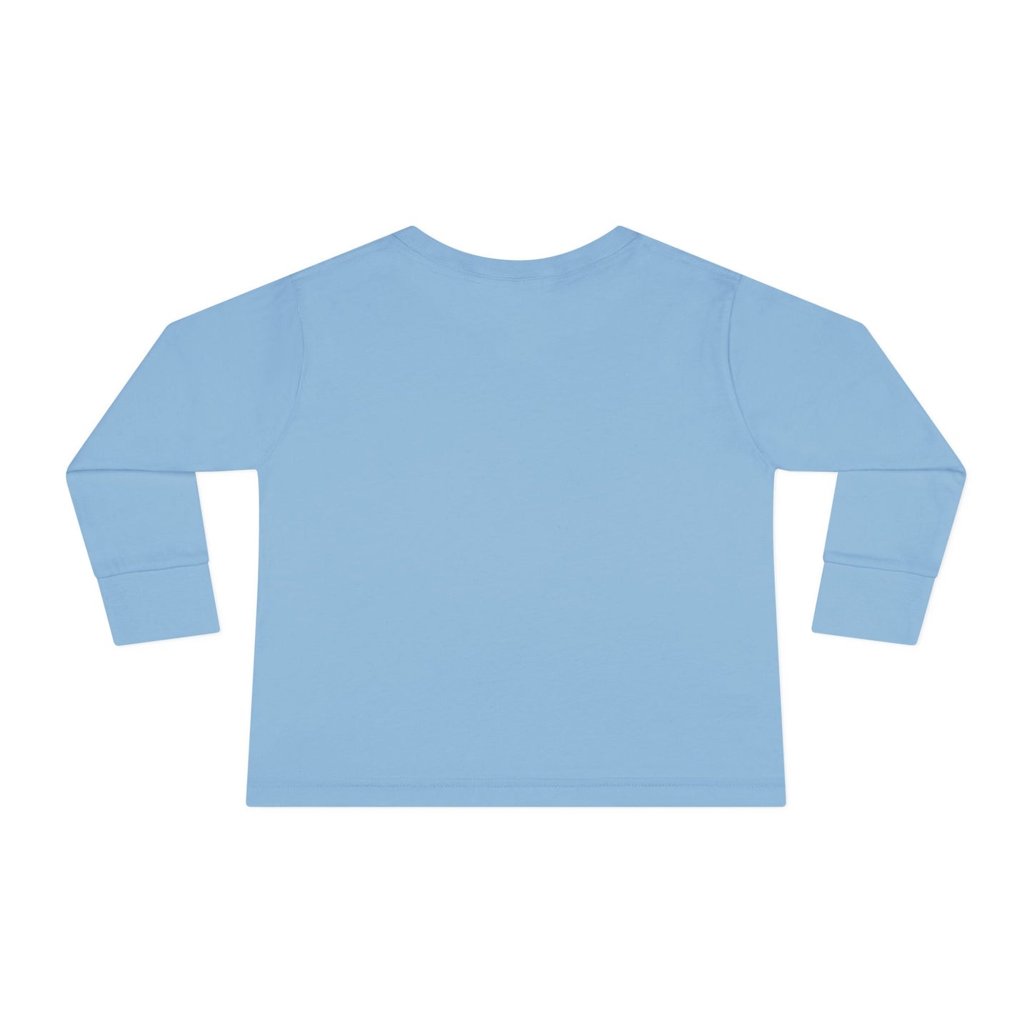Toddler Long Sleeve Tee — Cute Toy Bear & Blocks Print