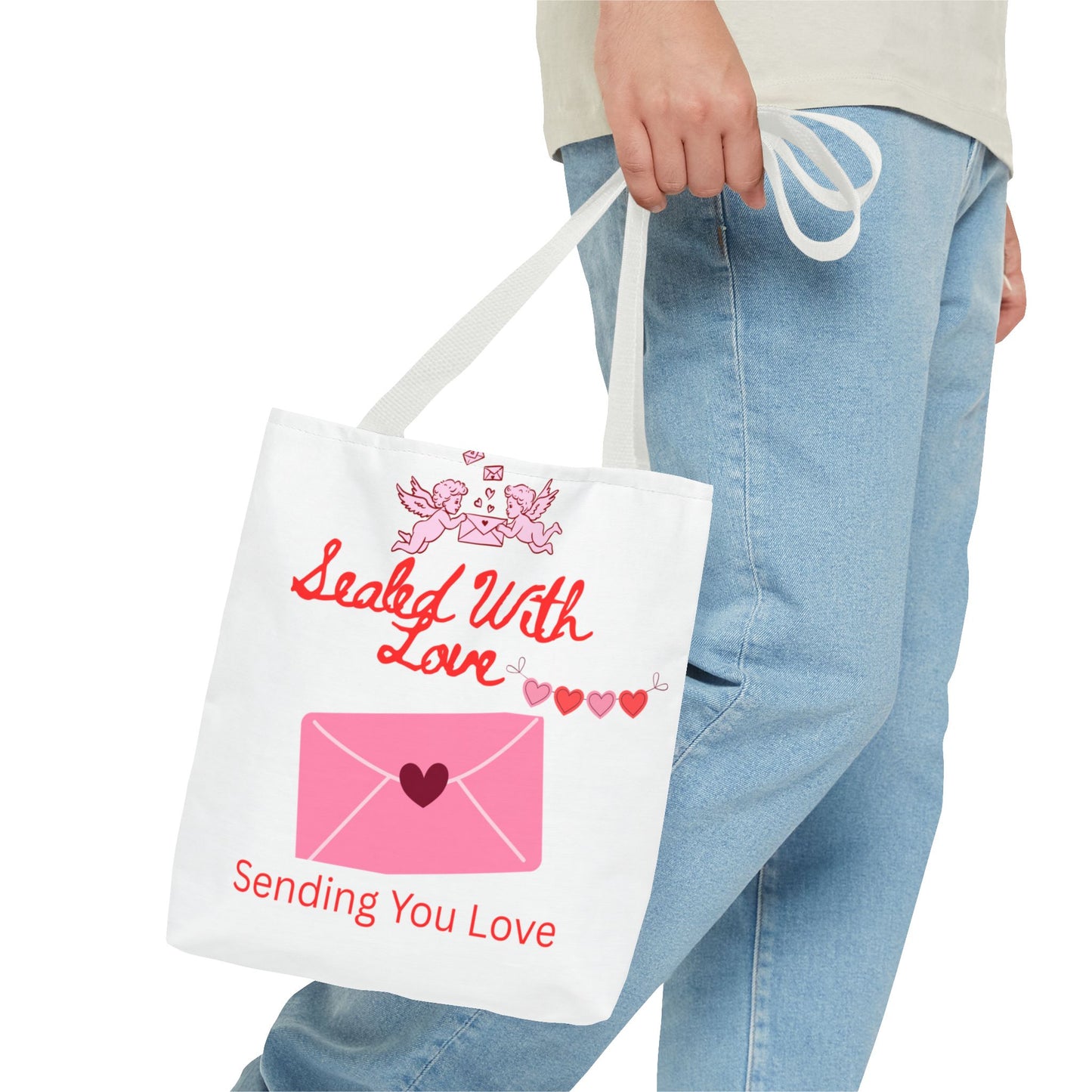 Sealed With Love Tote Bag — 'Sending You Love' Valentine Gift Tote