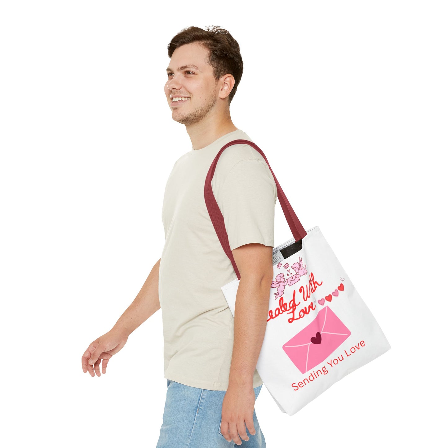 Sealed With Love Tote Bag — 'Sending You Love' Valentine Gift Tote