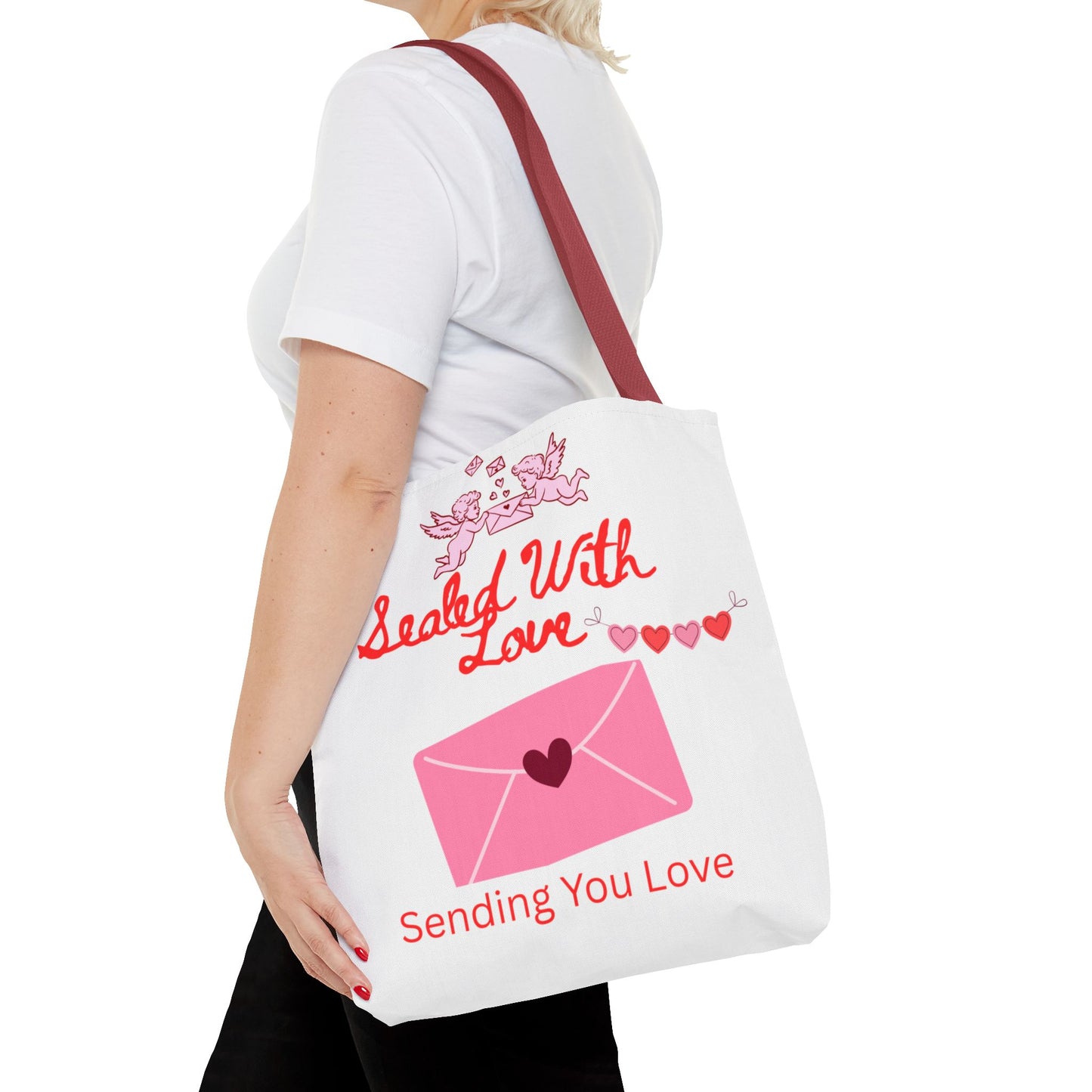 Sealed With Love Tote Bag — 'Sending You Love' Valentine Gift Tote