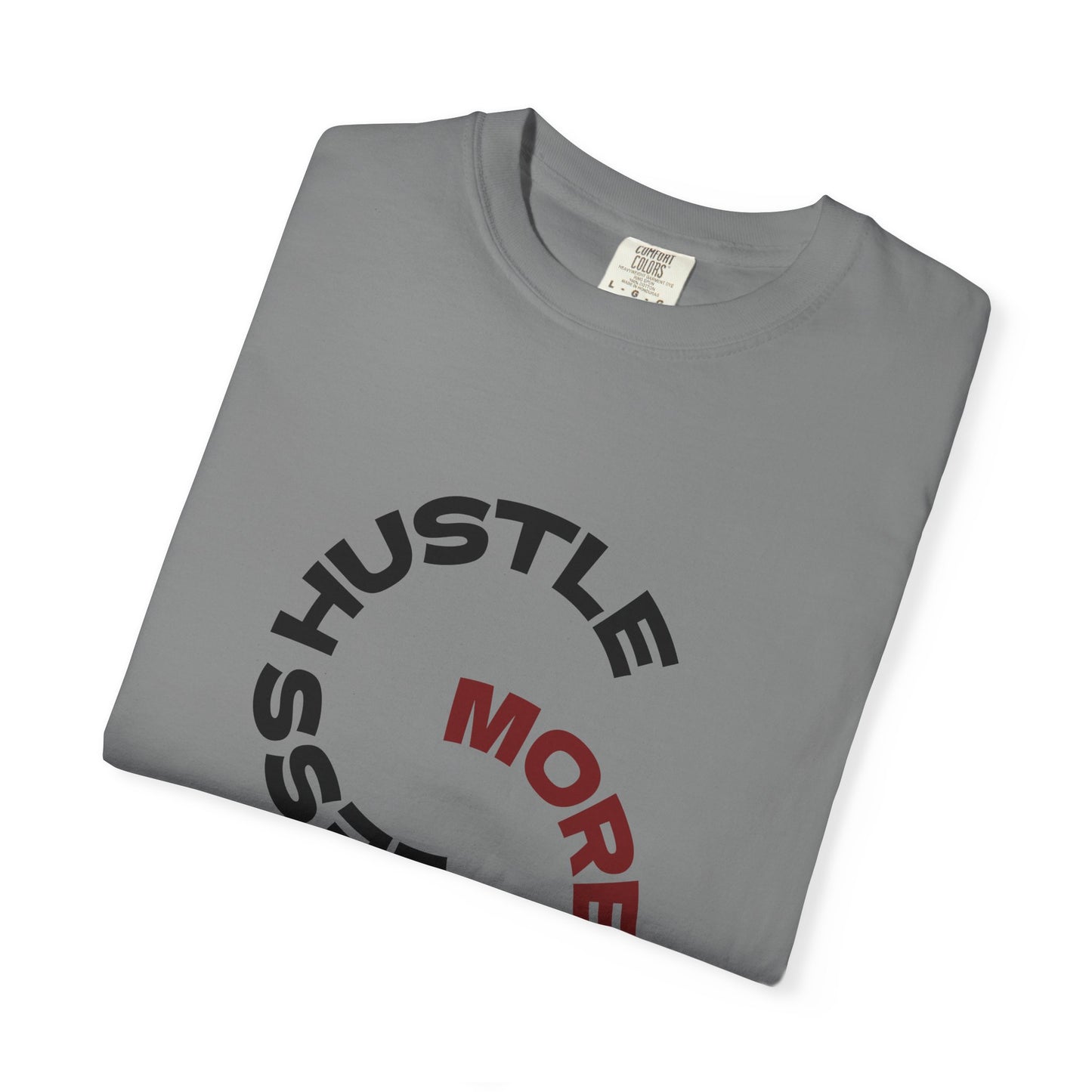Coffee Hustle T-Shirt — “More Coffee, Less Hustle” Graphic Tee (Take a Sip)