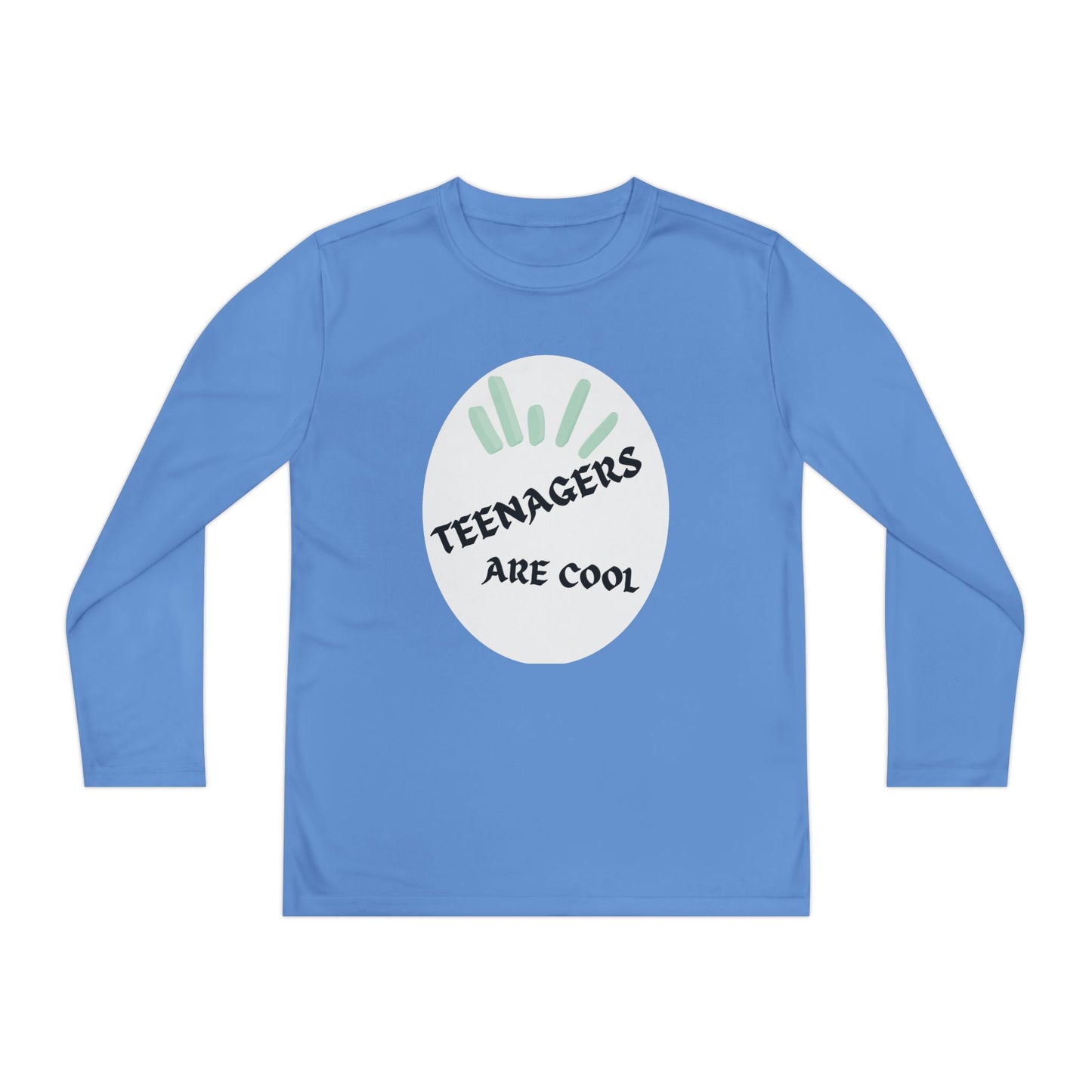Youth Long Sleeve Tee - "Teenagers Are Cool" Graphic