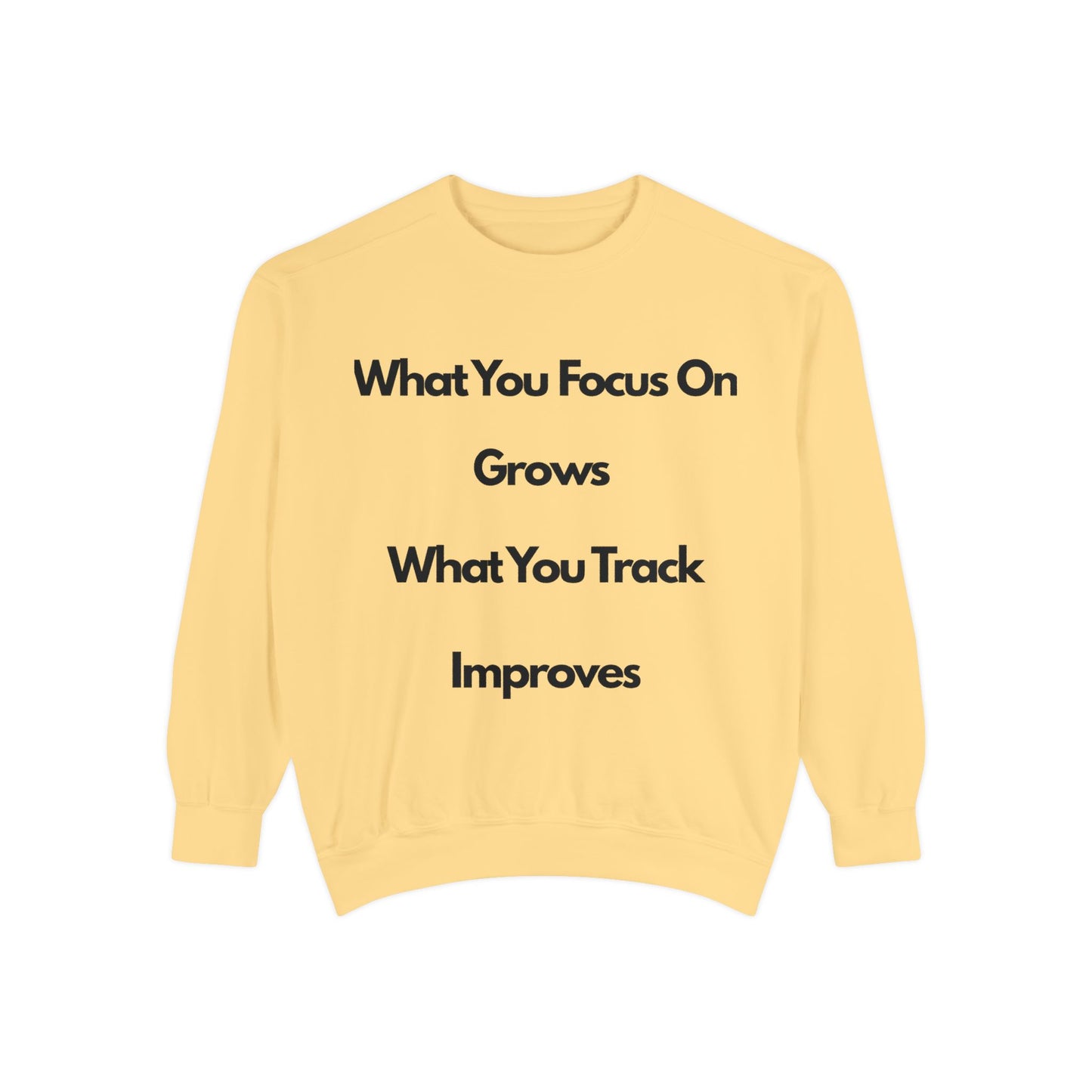 Stay Focus- Unisex Garment-Dyed Sweatshirt