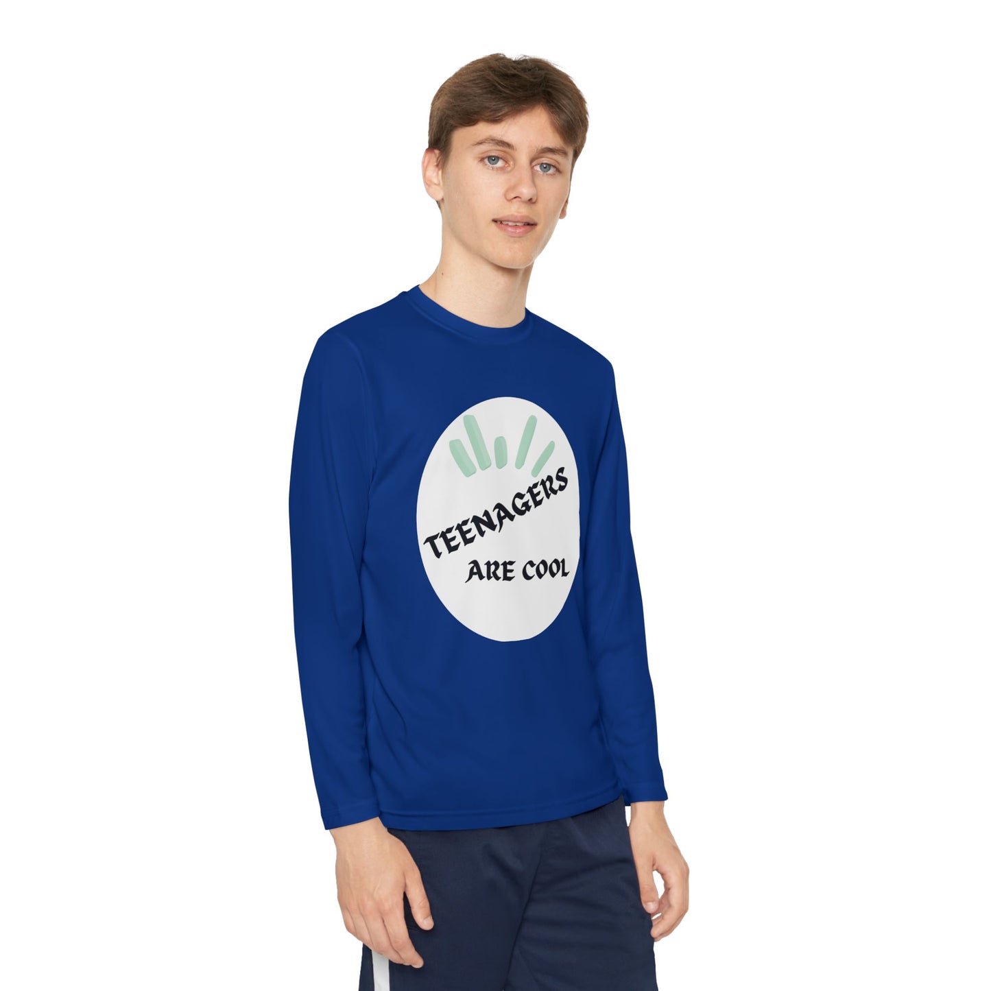 Youth Long Sleeve Tee - "Teenagers Are Cool" Graphic