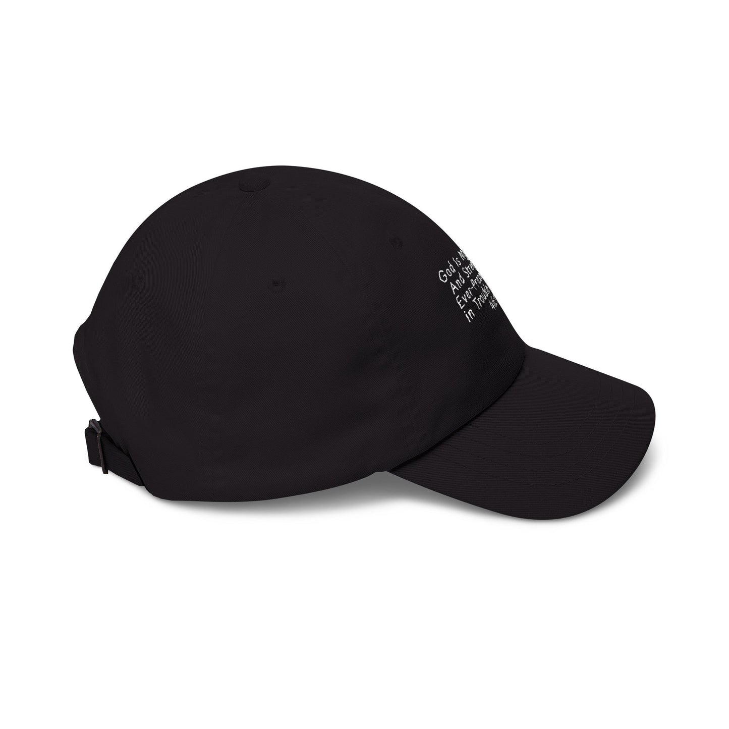 Classic Dad Cap — Minimal White Embroidered Baseball Hat