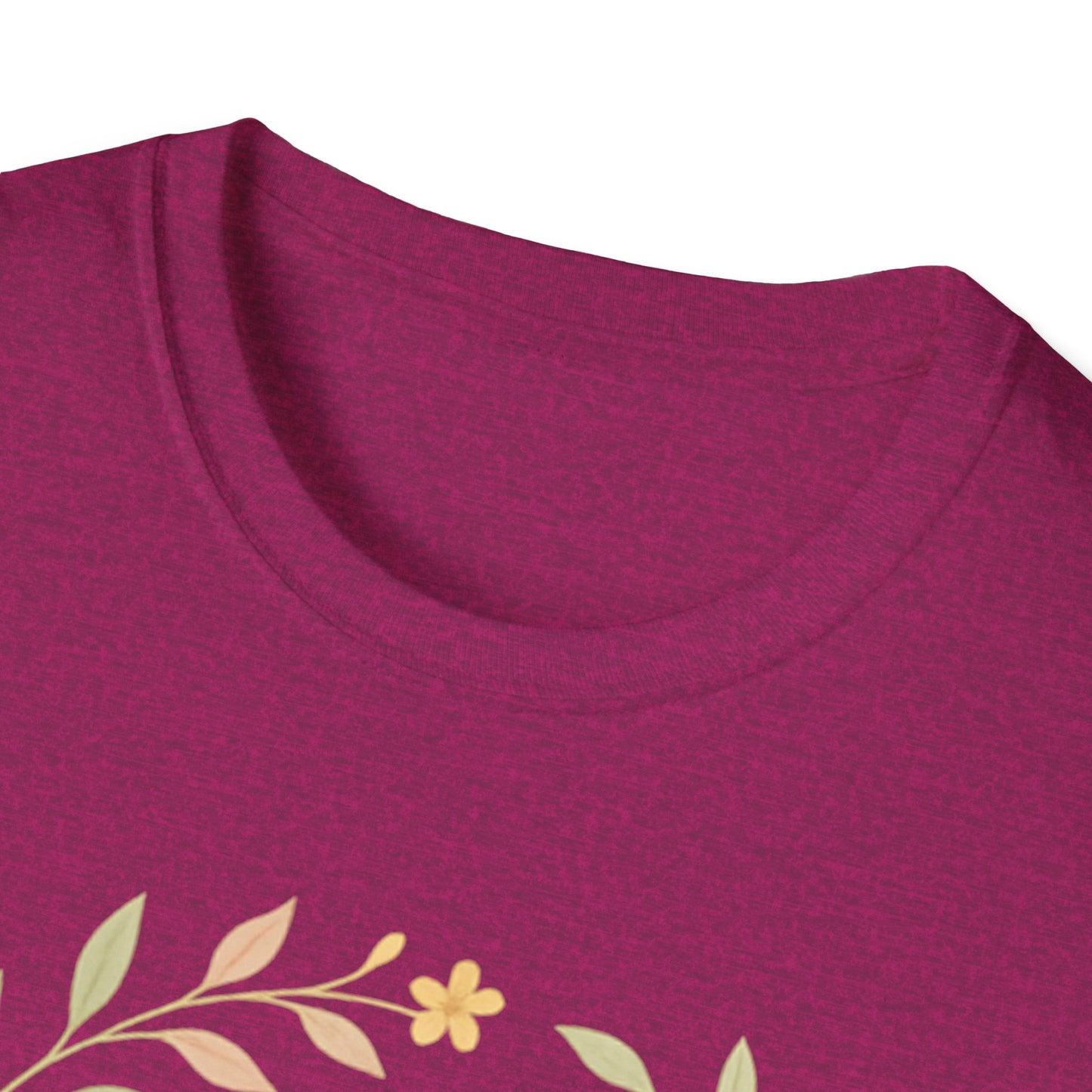 + 1 Rooted in Christ Unisex T-Shirt, Faith-Based Apparel, Inspirational Clothing, Christian Gift, Casual Everyday Wear, Blooming in Love