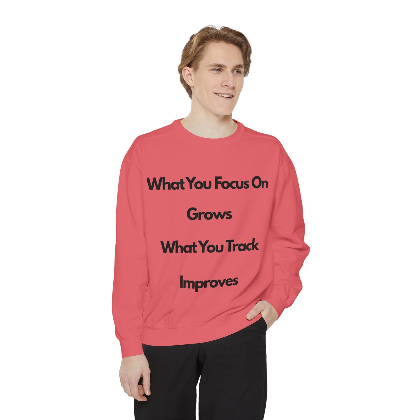 Stay Focus- Unisex Garment-Dyed Sweatshirt