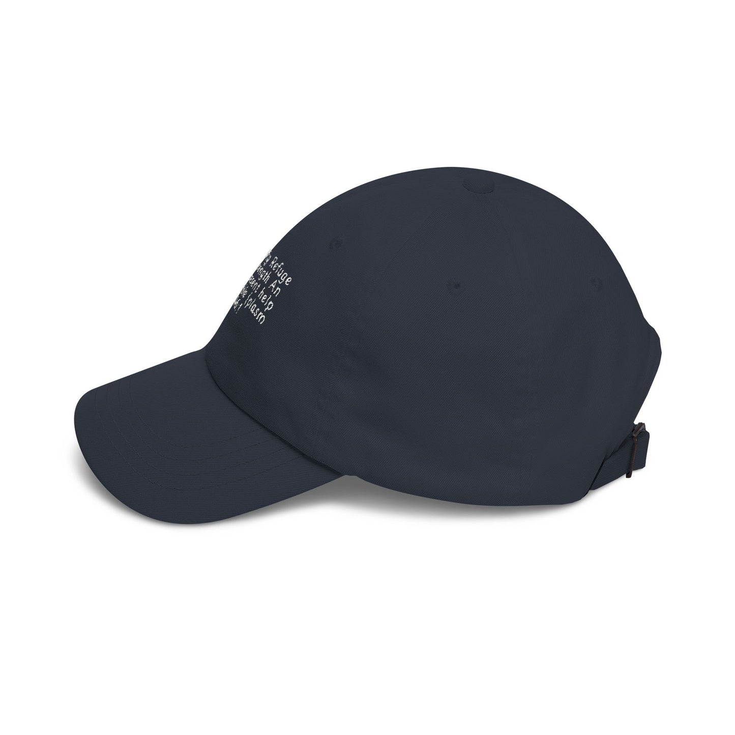 Classic Dad Cap — Minimal White Embroidered Baseball Hat