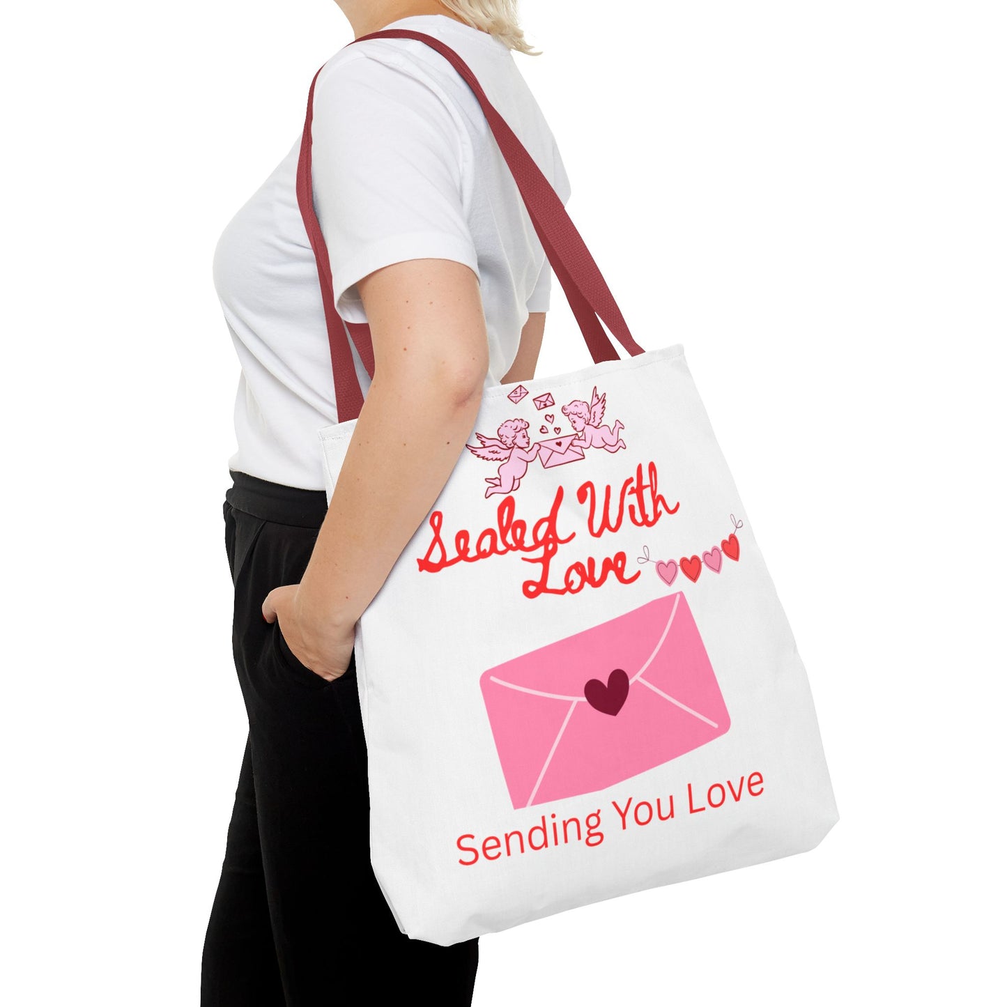 Sealed With Love Tote Bag — 'Sending You Love' Valentine Gift Tote