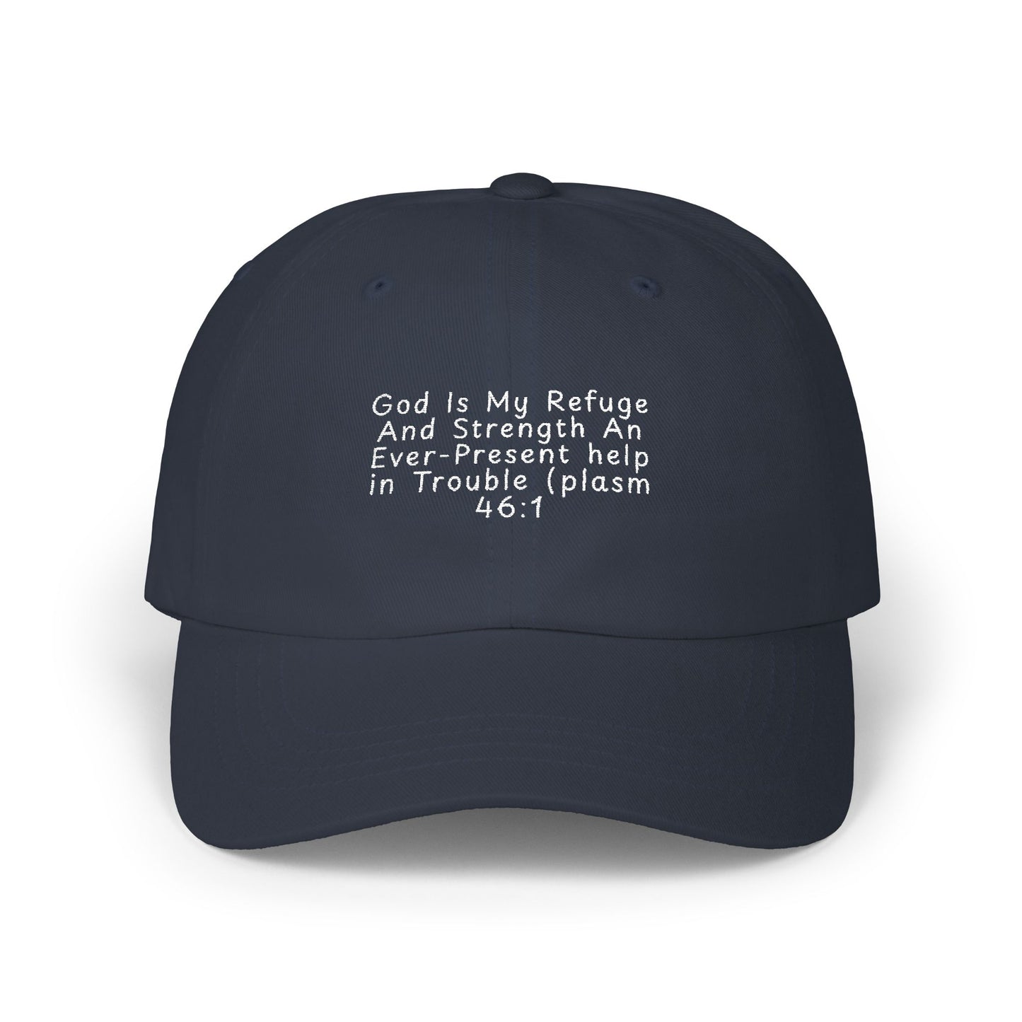 Classic Dad Cap — Minimal White Embroidered Baseball Hat