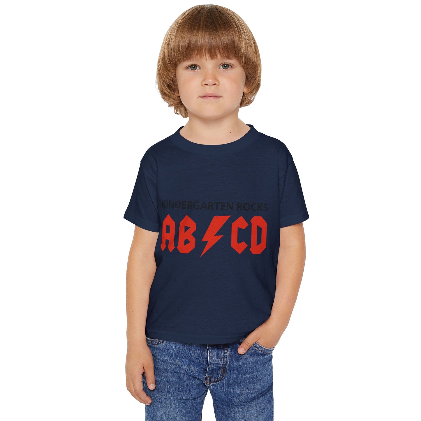 Kindergarten Rocks Toddler T-Shirt — AB/CD Lightning Graphic