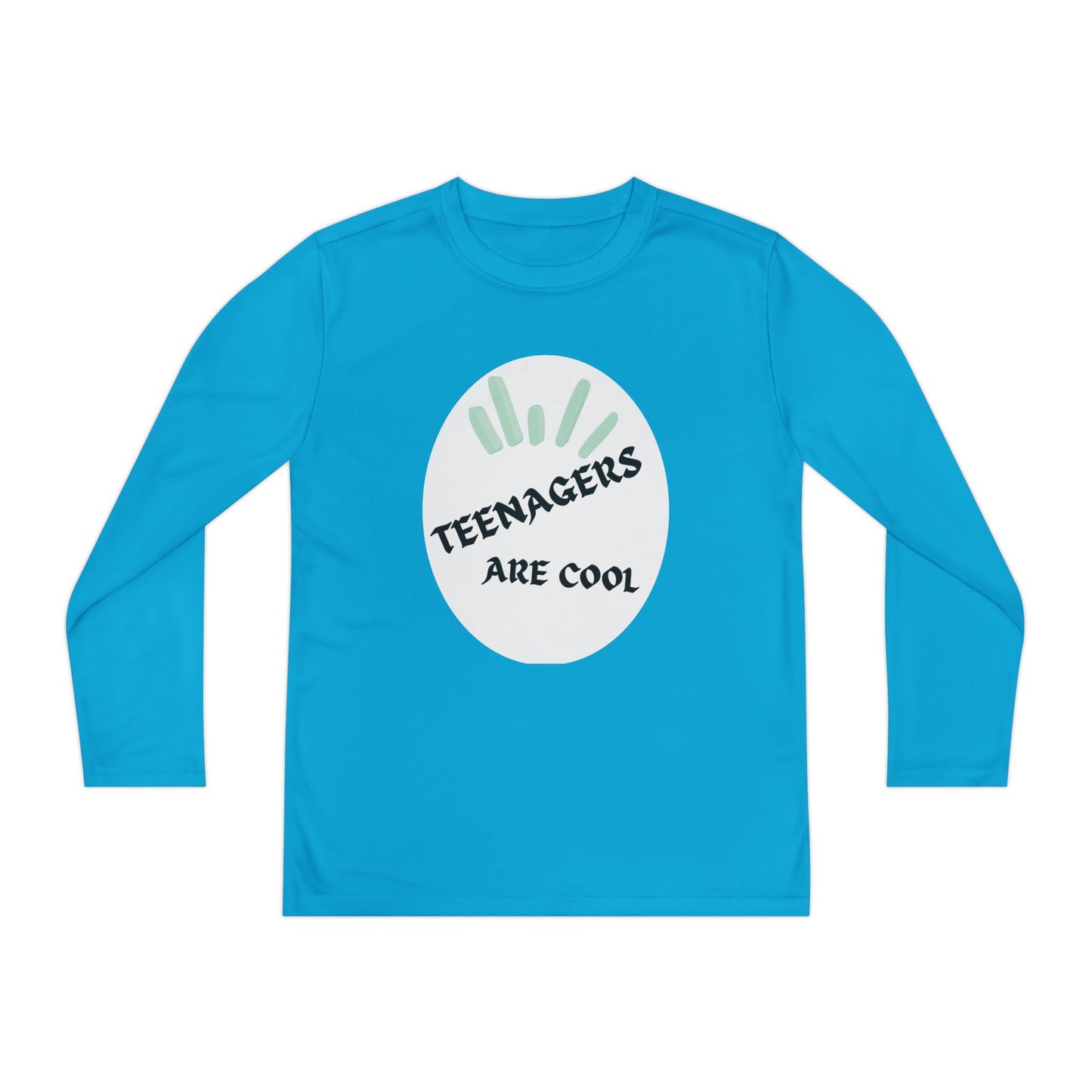Youth Long Sleeve Tee - "Teenagers Are Cool" Graphic