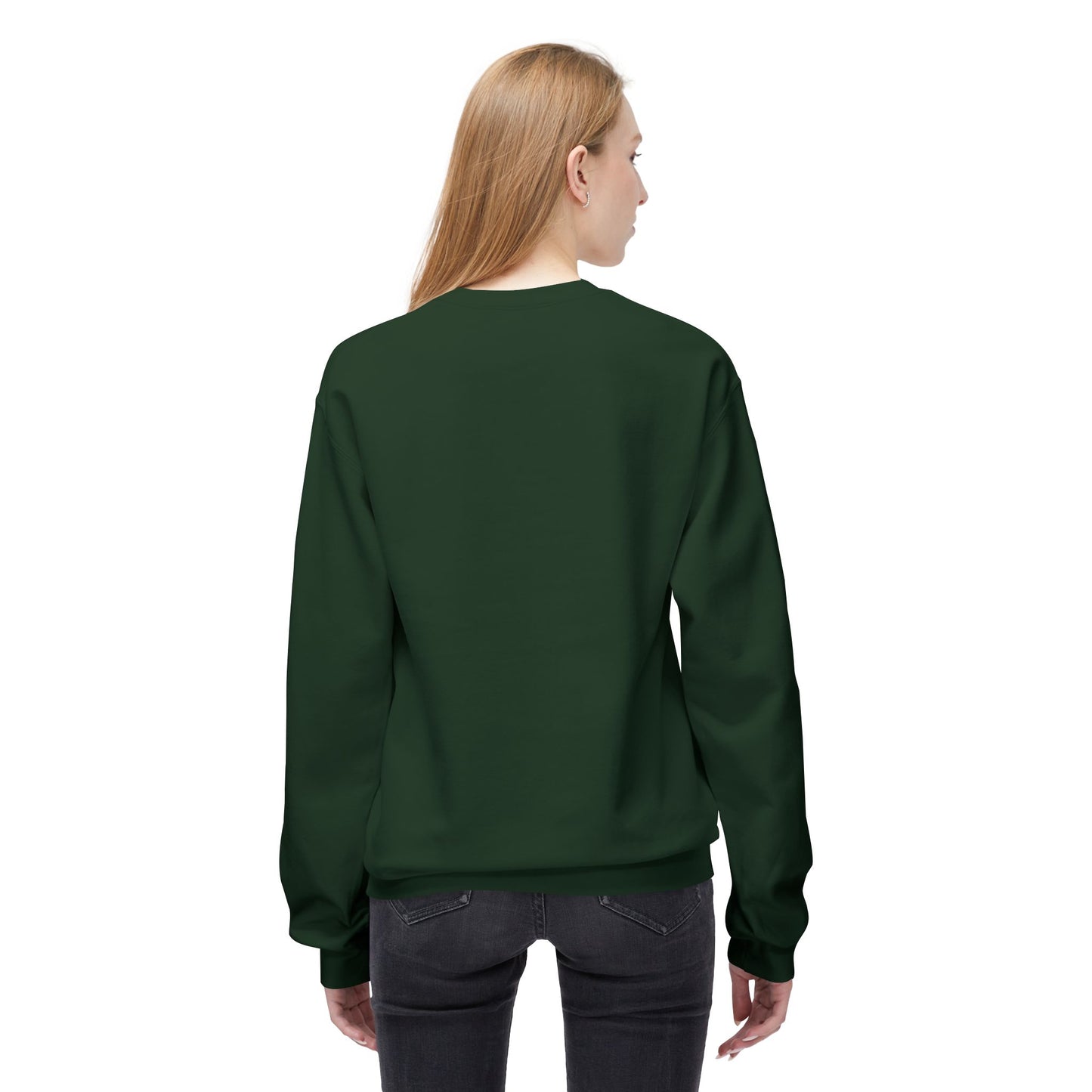 Faith- Crewneck Sweatshirt — “What You Focus On Grows, What You Track Improves” Motivational Crewneck