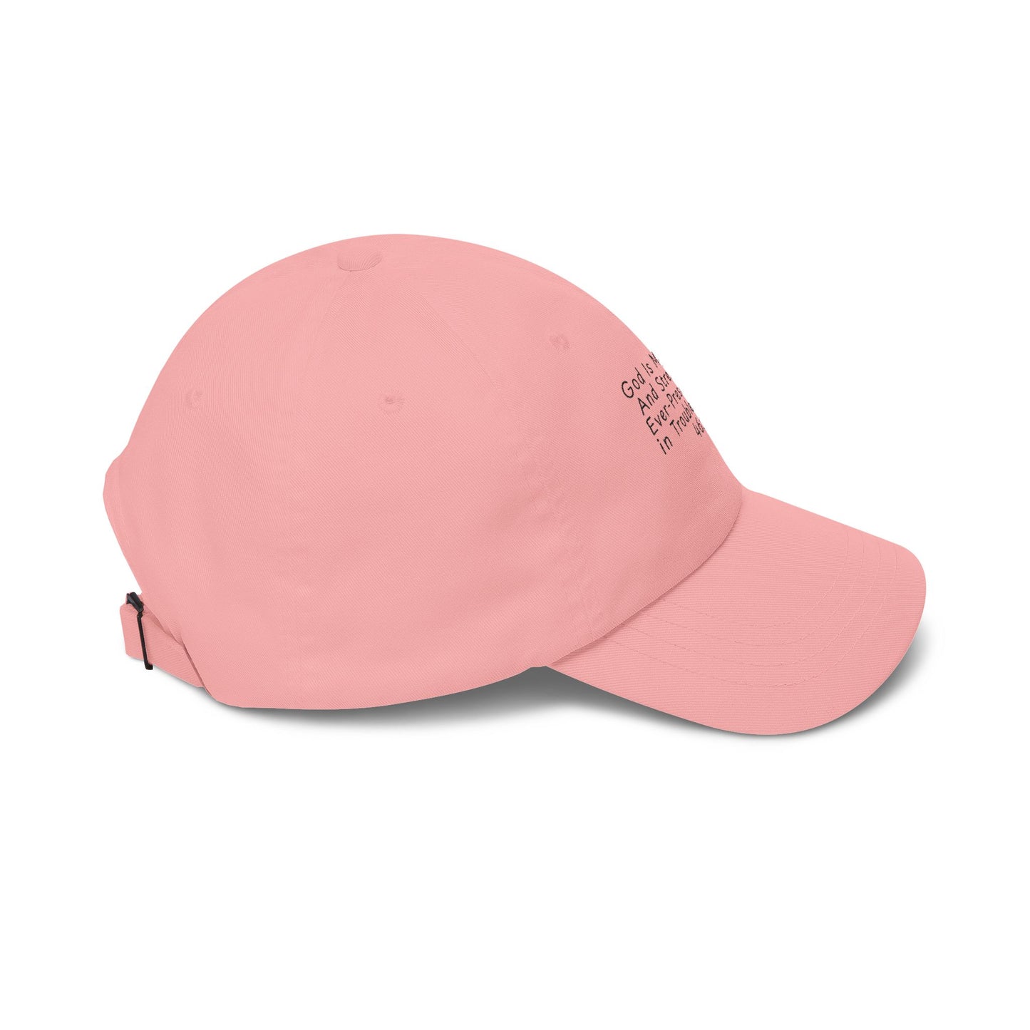 Embroidered Scripture Dad Cap — "God Is My Refuge" (Psalm 46:1)