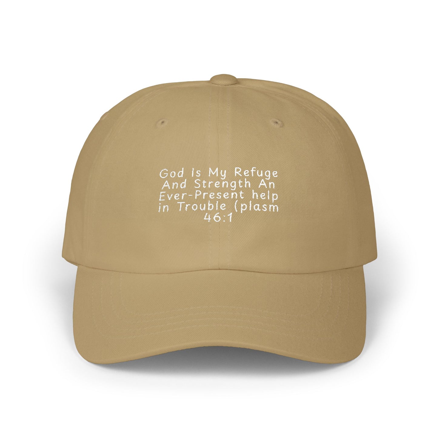 Classic Dad Cap — Minimal White Embroidered Baseball Hat