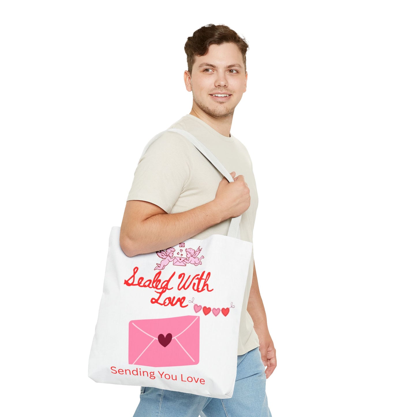 Sealed With Love Tote Bag — 'Sending You Love' Valentine Gift Tote
