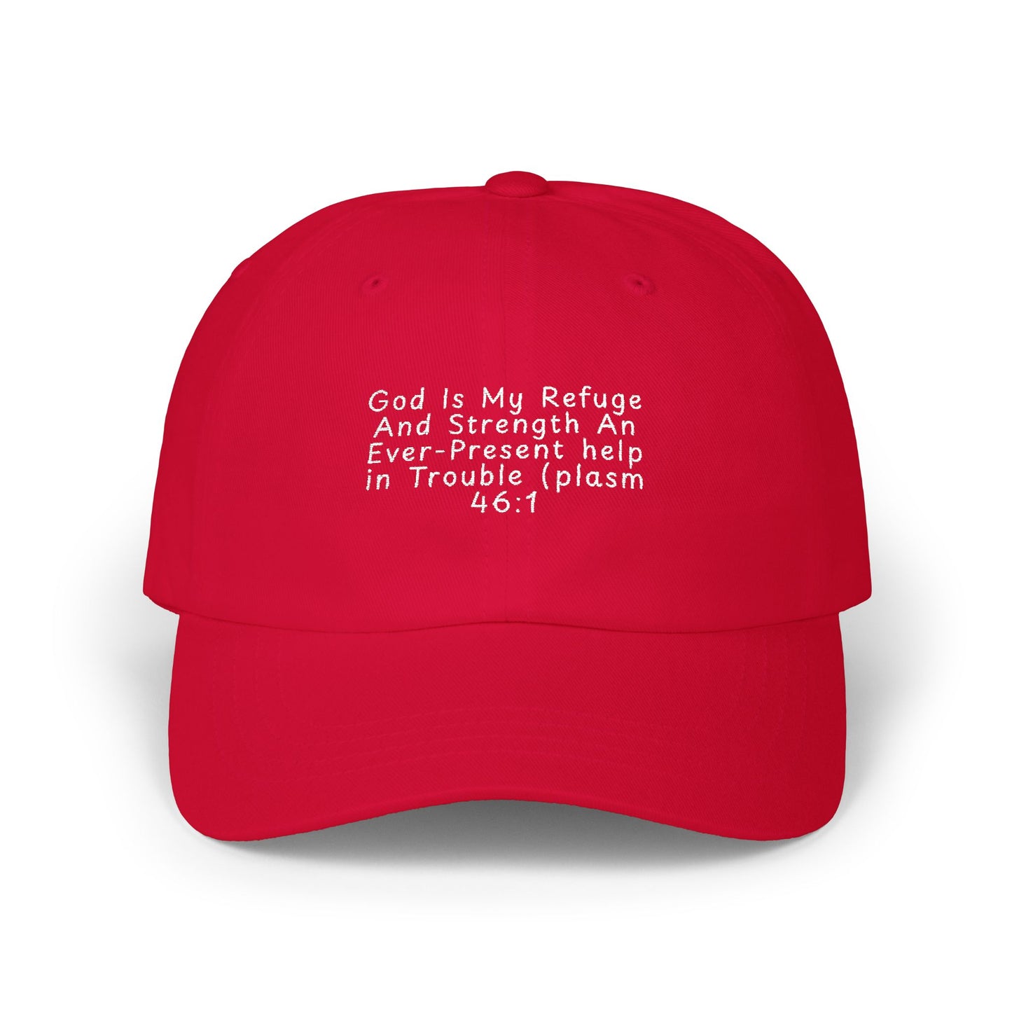 Classic Dad Cap — Minimal White Embroidered Baseball Hat
