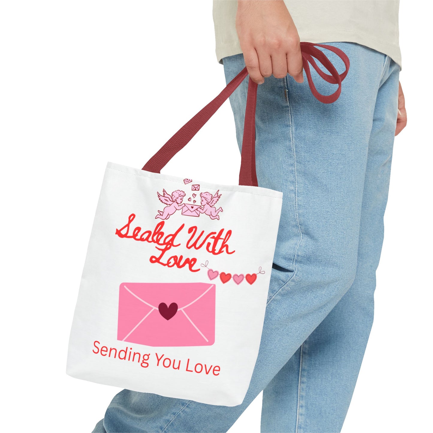 Sealed With Love Tote Bag — 'Sending You Love' Valentine Gift Tote