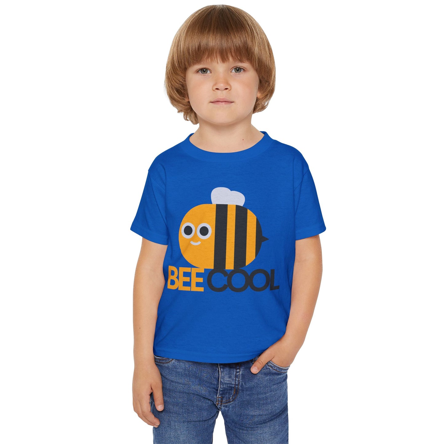 Bee Cool Toddler T-Shirt — Cute Bumblebee Graphic Kids Tee