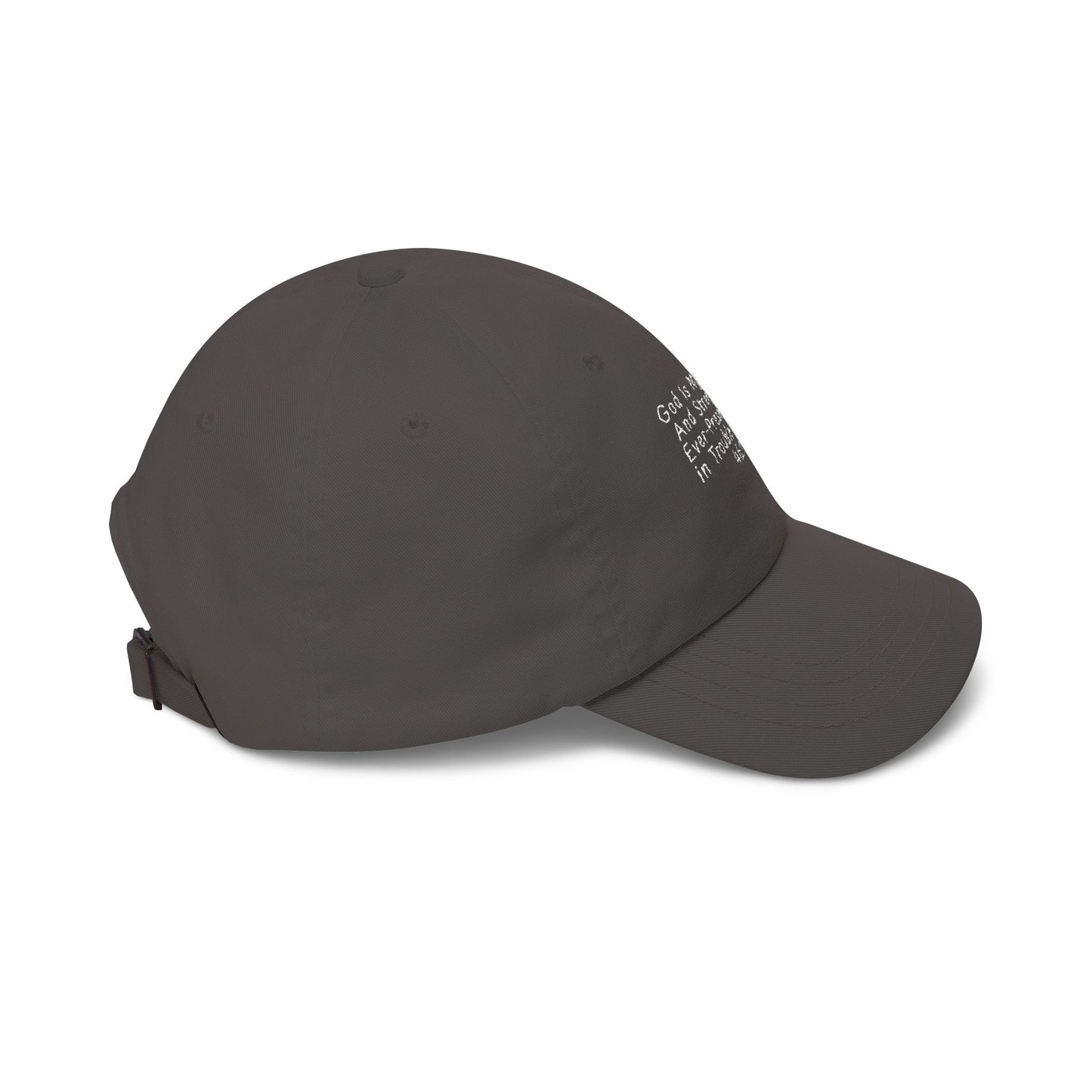 Classic Dad Cap — Minimal White Embroidered Baseball Hat