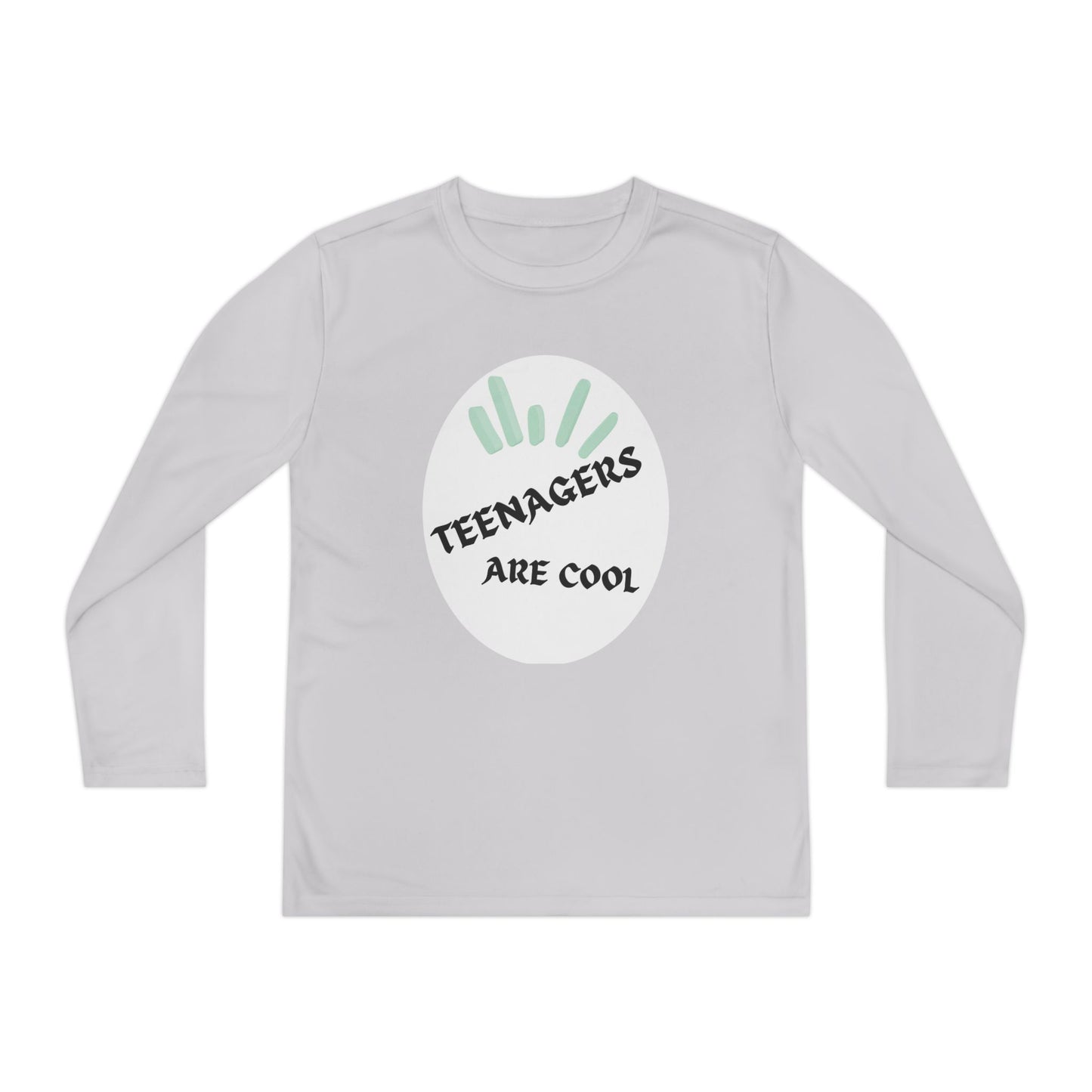 Youth Long Sleeve Tee - "Teenagers Are Cool" Graphic