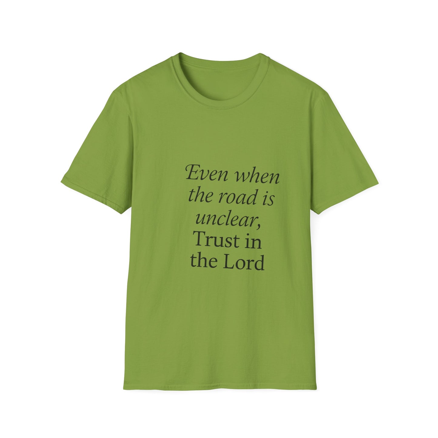 + 1 Uplifting Inspirational Trust in the Lord Unisex T-Shirt, Faith Tee for Daily Wear, Gift for Religious Occasions, Uplifting Christian Shirt, Perfect
