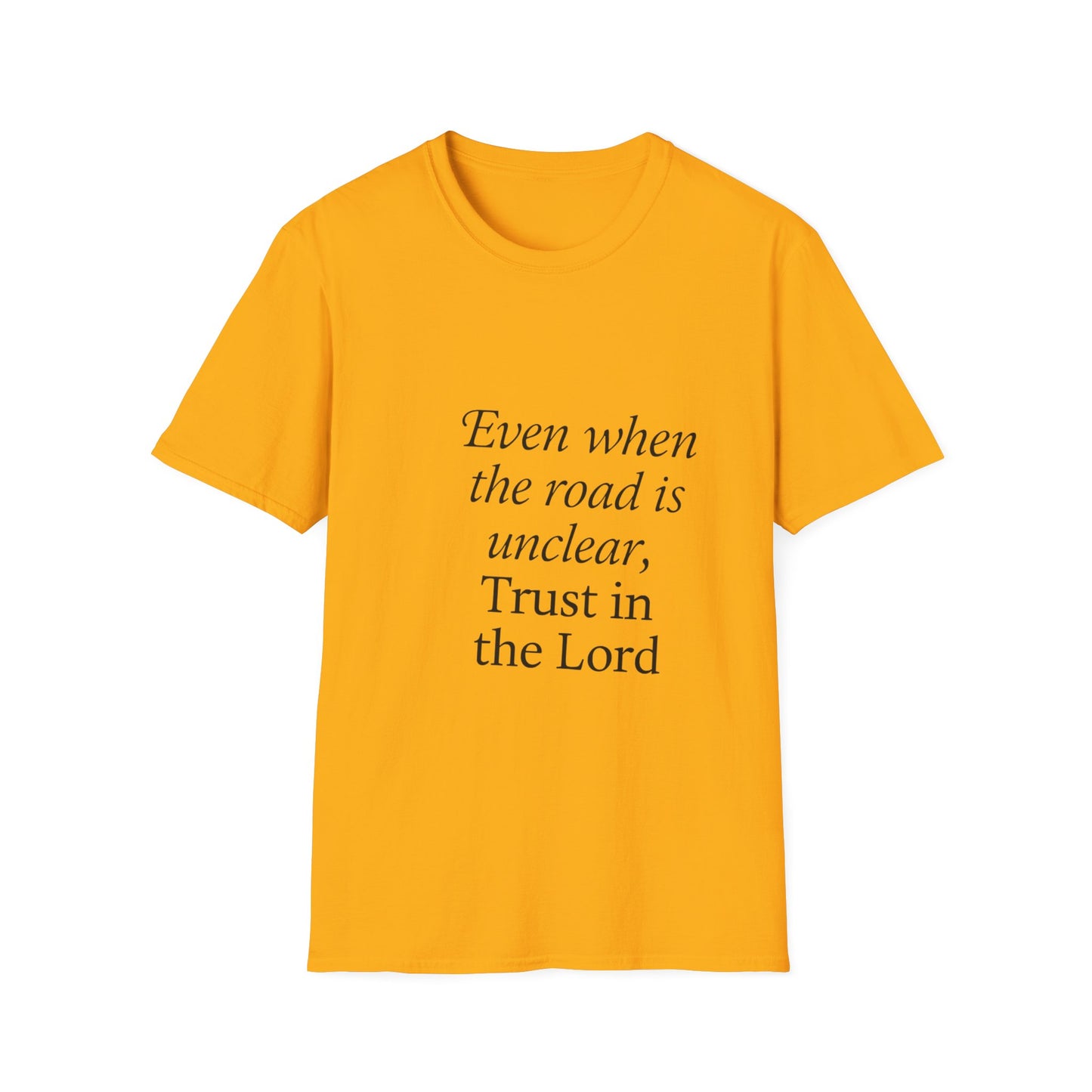+ 1 Uplifting Inspirational Trust in the Lord Unisex T-Shirt, Faith Tee for Daily Wear, Gift for Religious Occasions, Uplifting Christian Shirt, Perfect