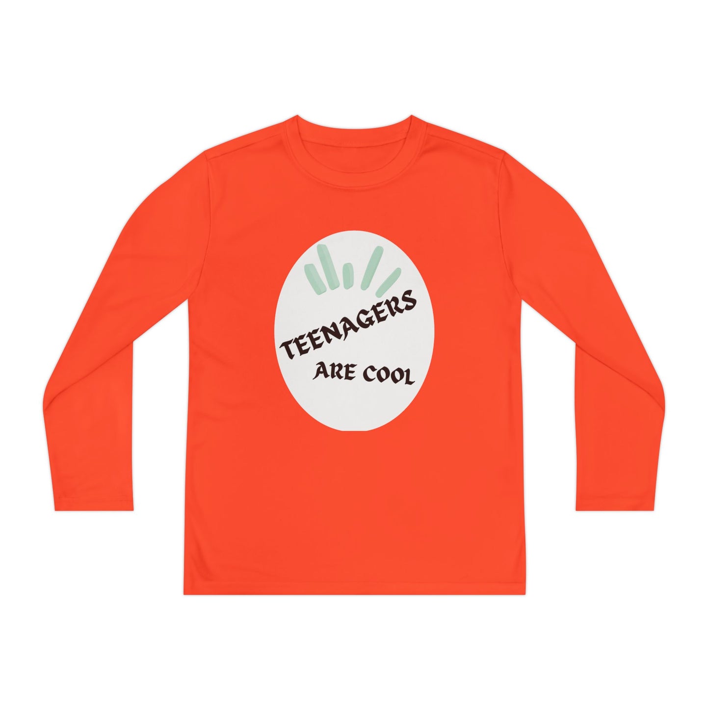 Youth Long Sleeve Tee - "Teenagers Are Cool" Graphic