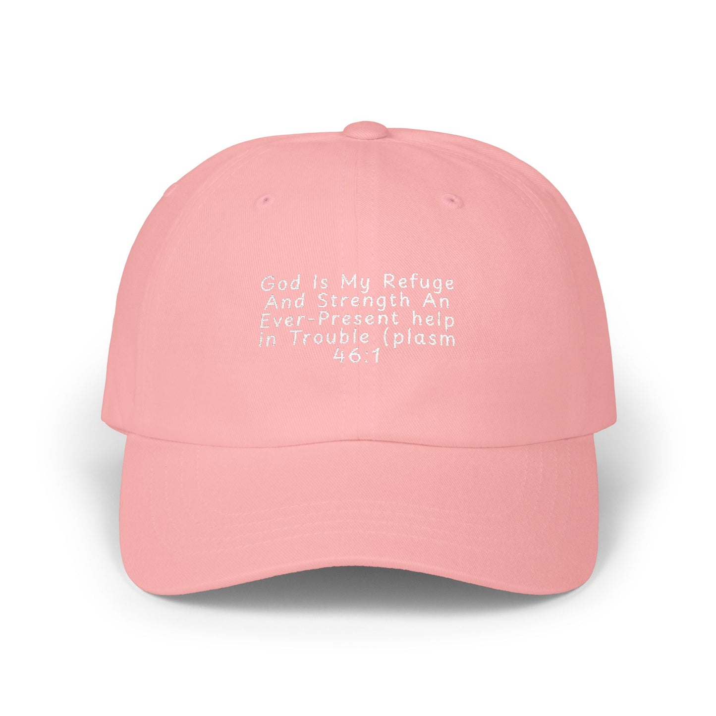 Classic Dad Cap — Minimal White Embroidered Baseball Hat