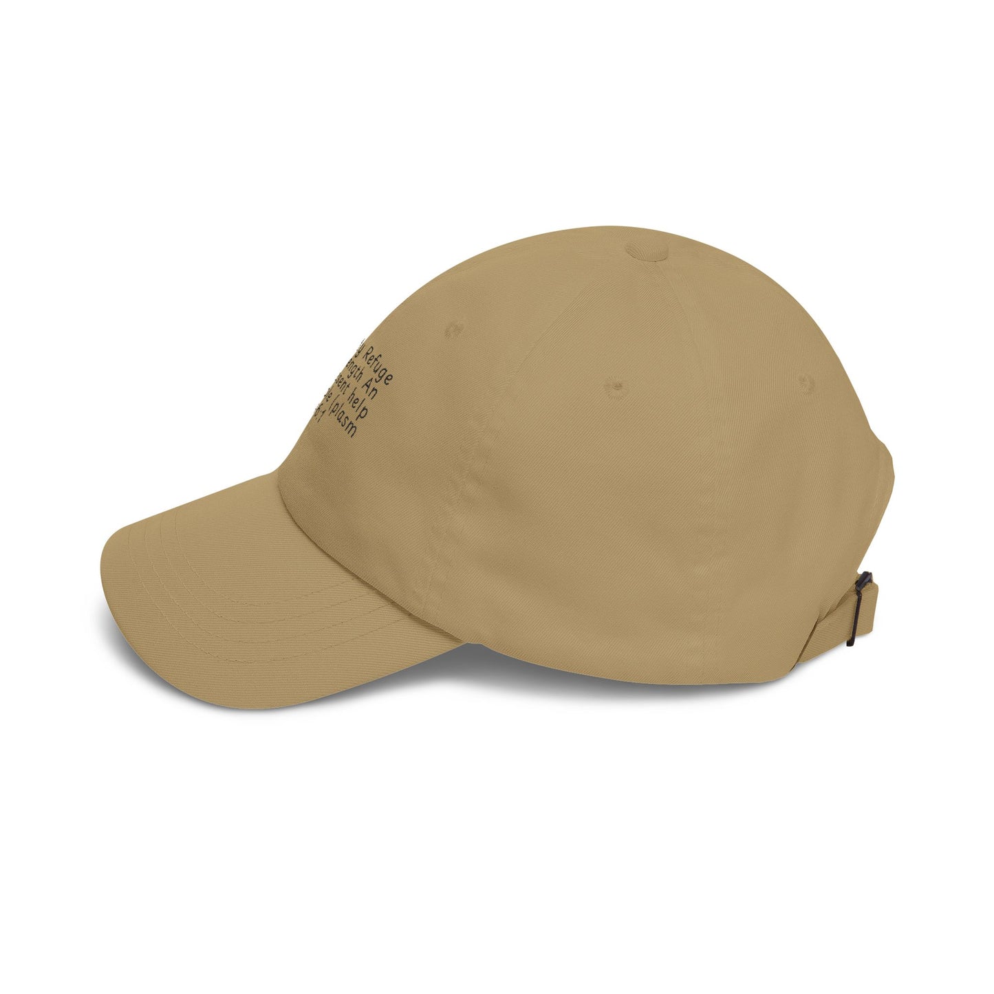 Embroidered Scripture Dad Cap — "God Is My Refuge" (Psalm 46:1)