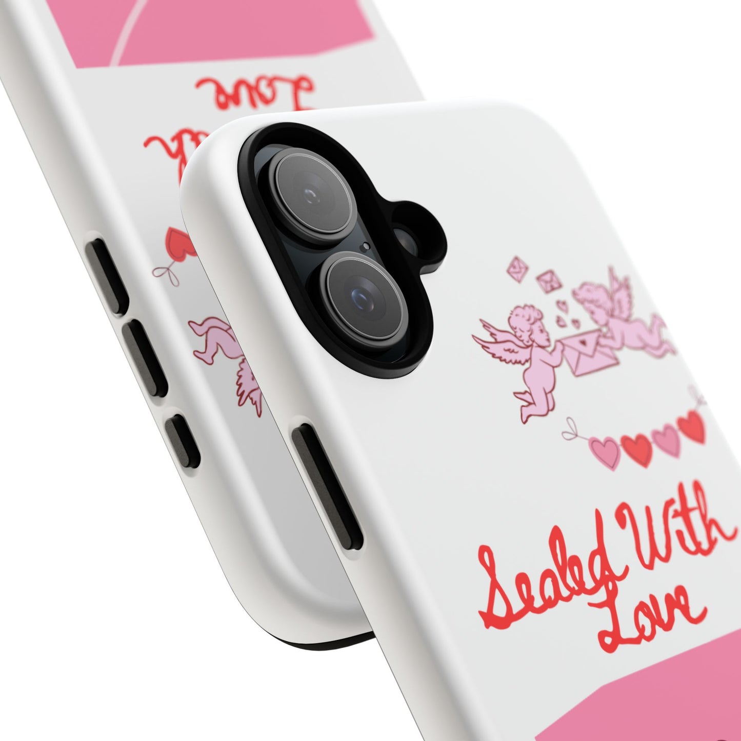 Phone Case — "Sealed With Love" Pink Valentine Envelope Design