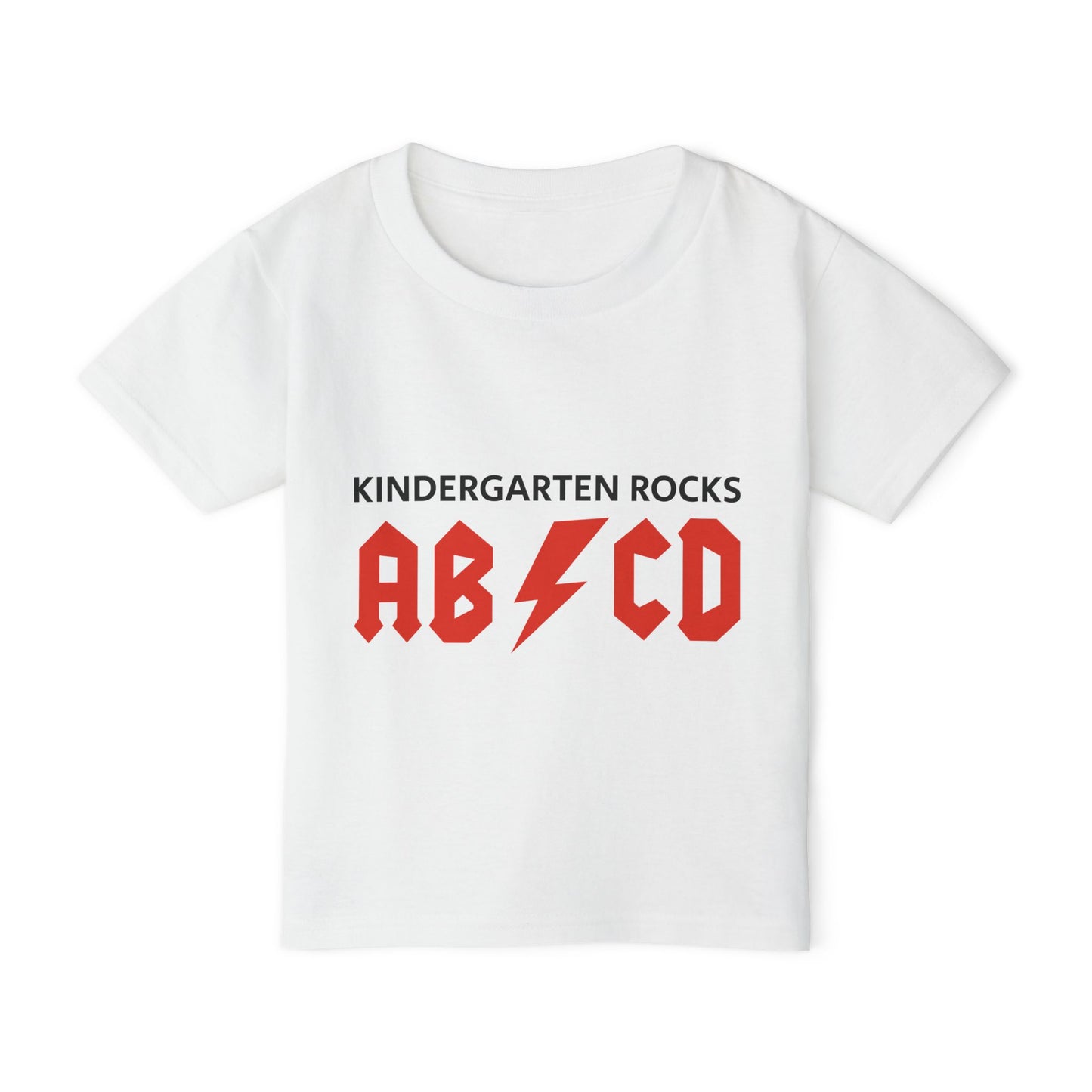 Kindergarten Rocks Toddler T-Shirt — AB/CD Lightning Graphic