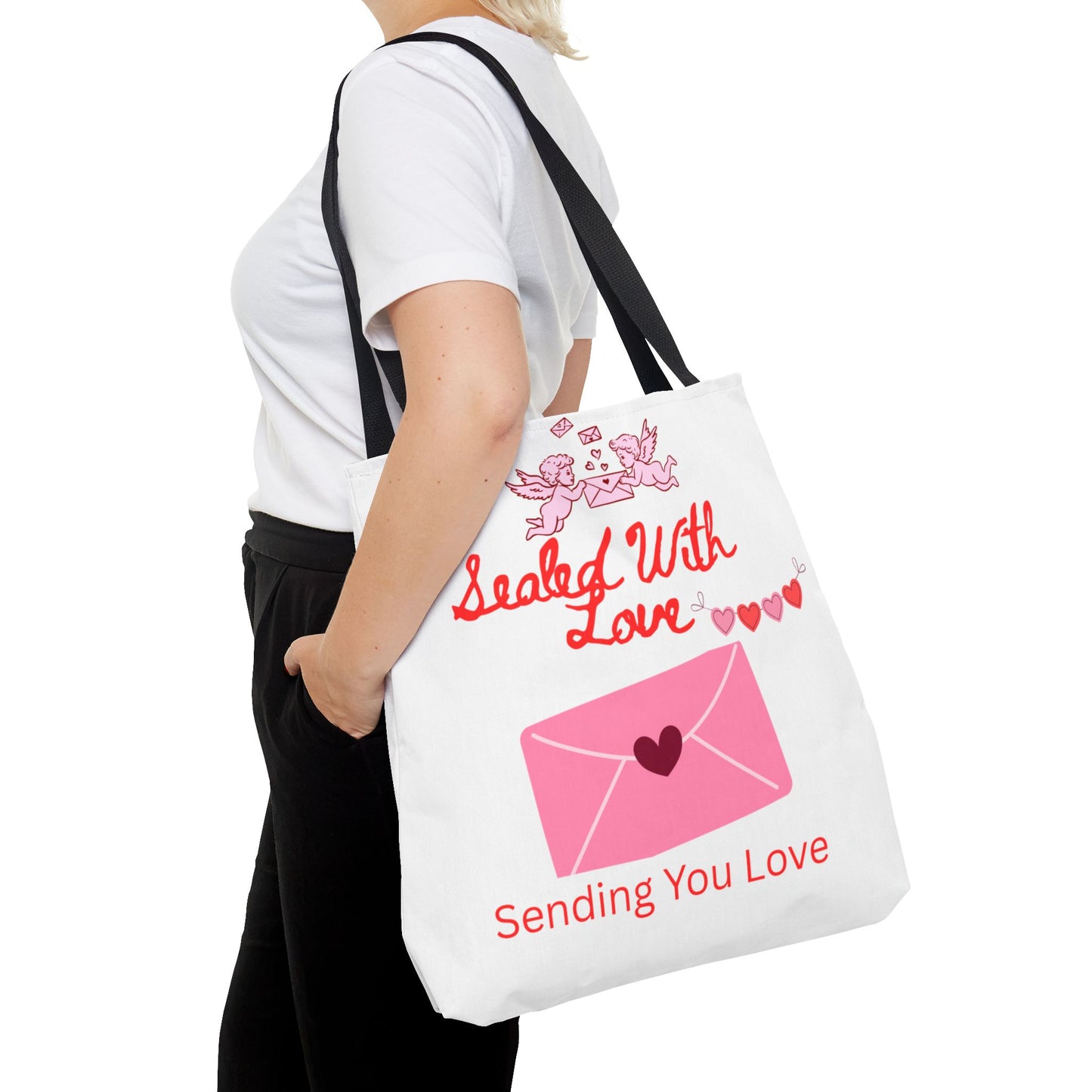 Sealed With Love Tote Bag — 'Sending You Love' Valentine Gift Tote